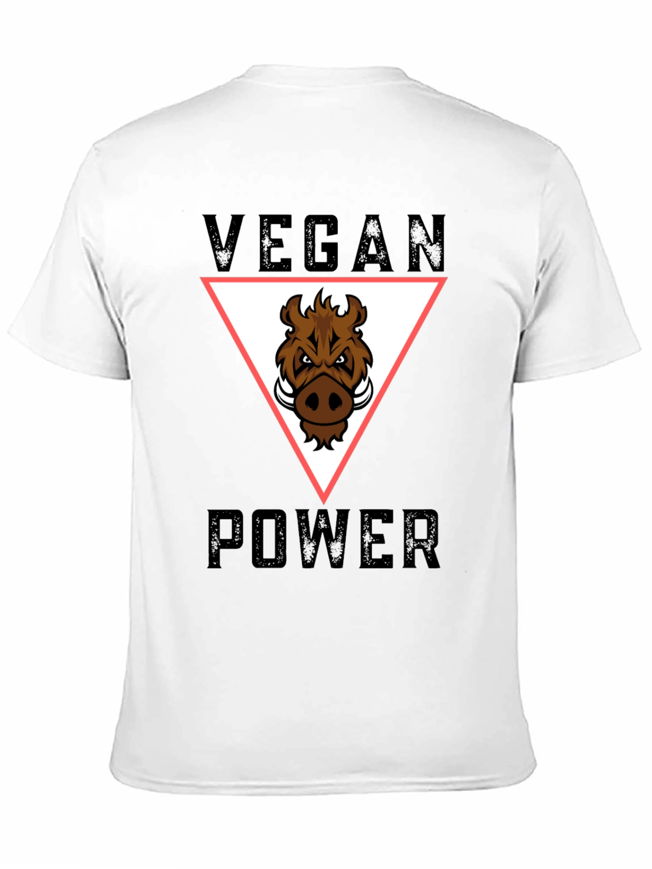 Vegan Power T-Shirt - Boar Graphic Tee