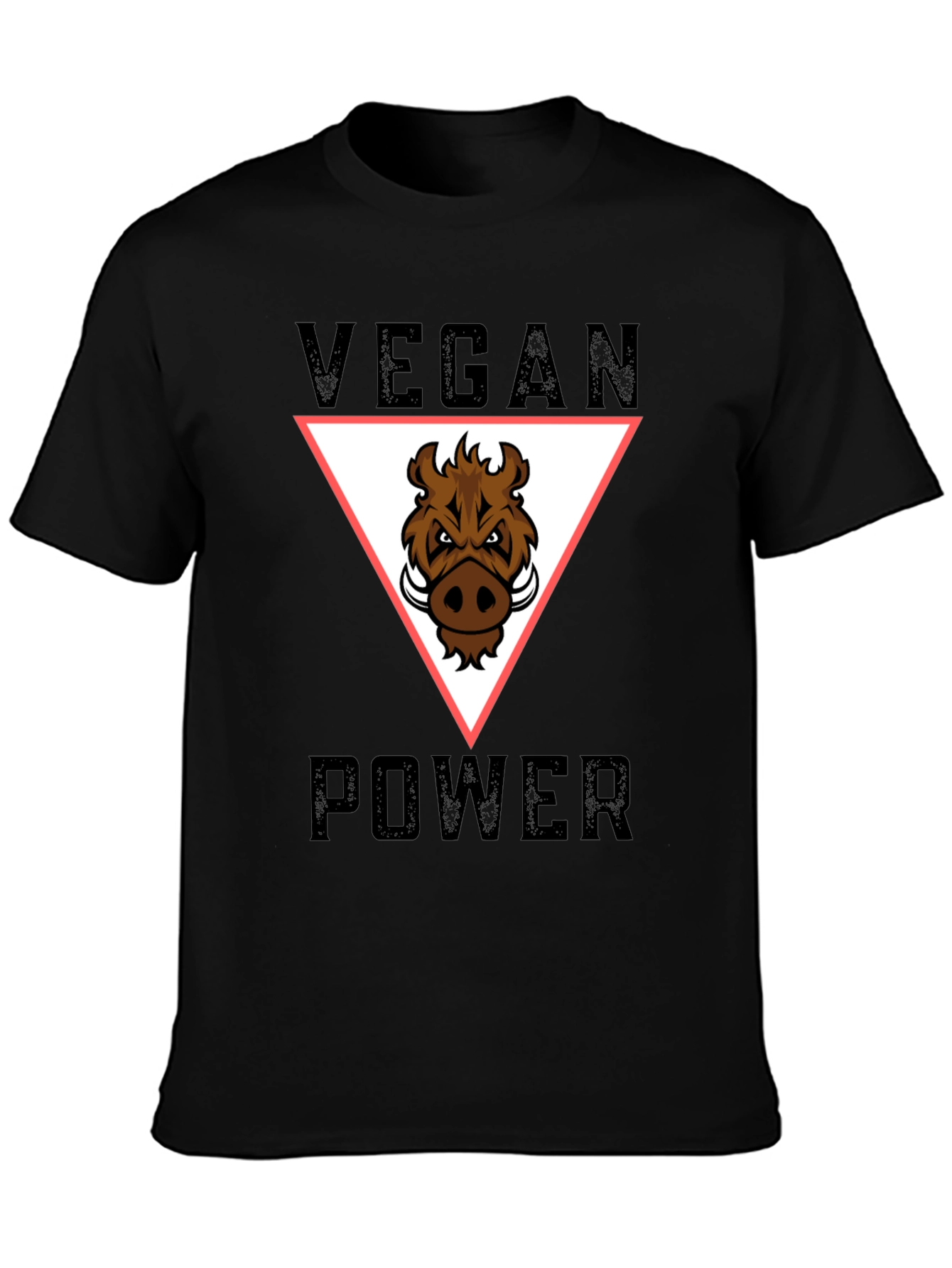 Vegan Power T-Shirt - Boar Graphic Tee