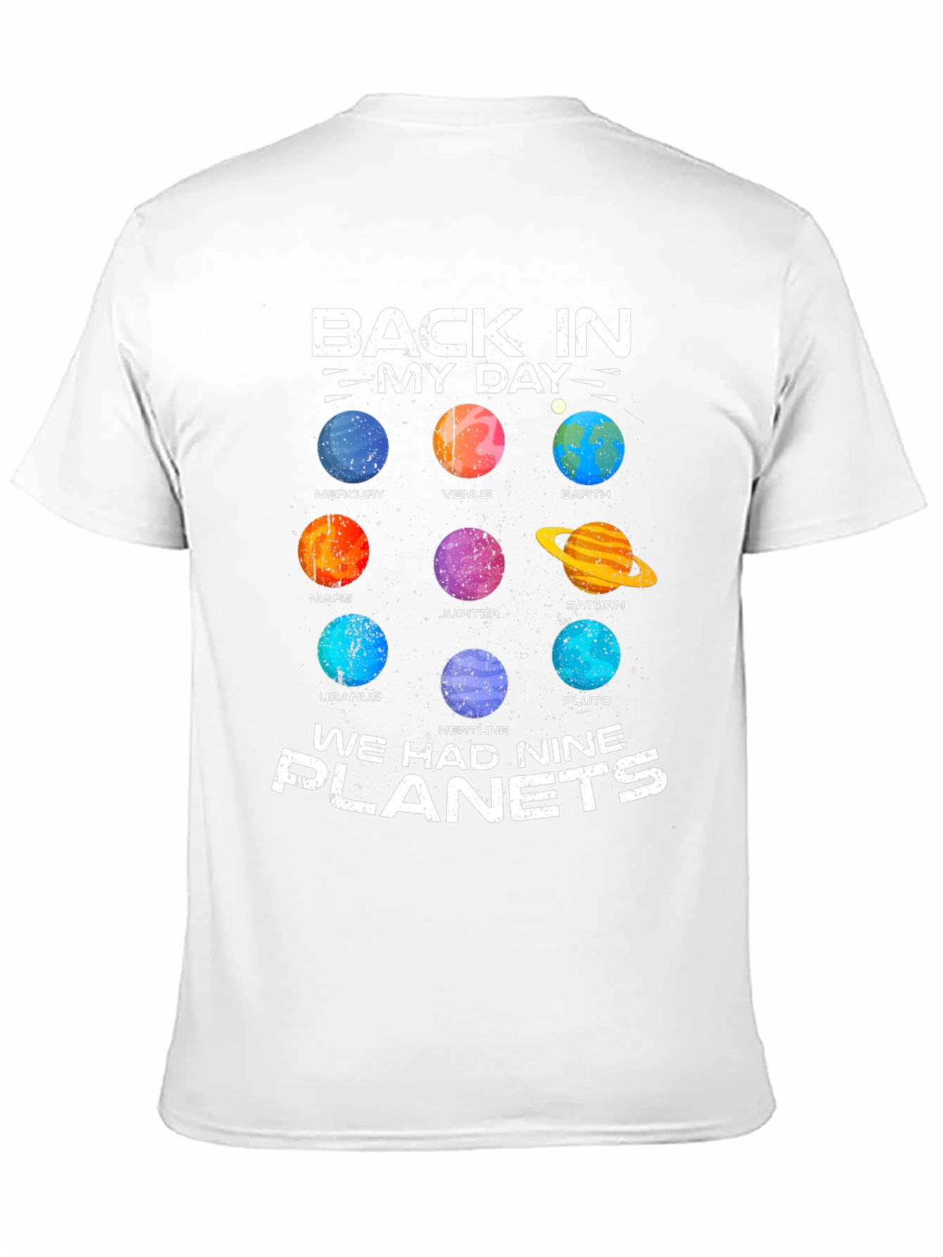 Retro Solar System T-Shirt - Nine Planets