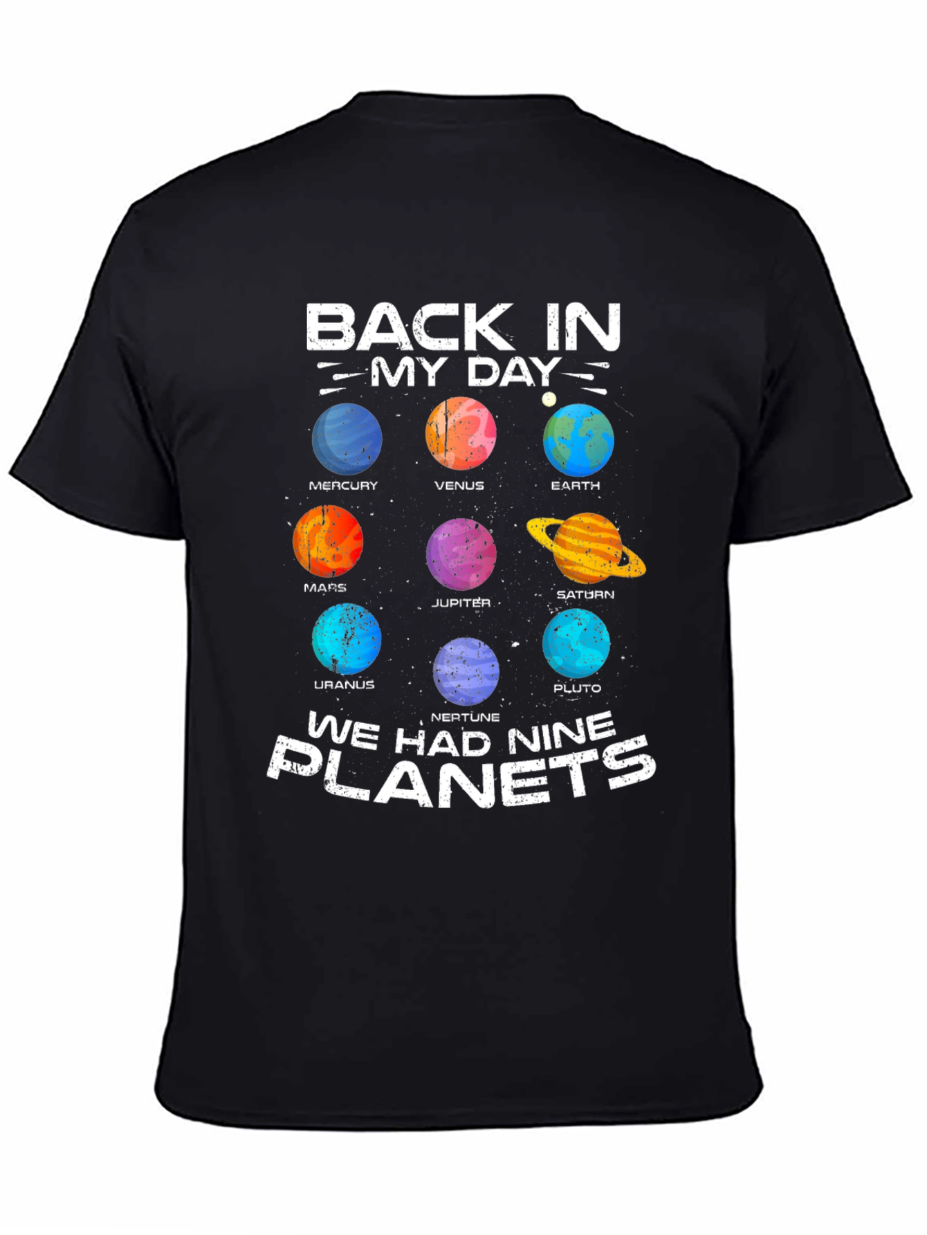Retro Solar System T-Shirt - Nine Planets