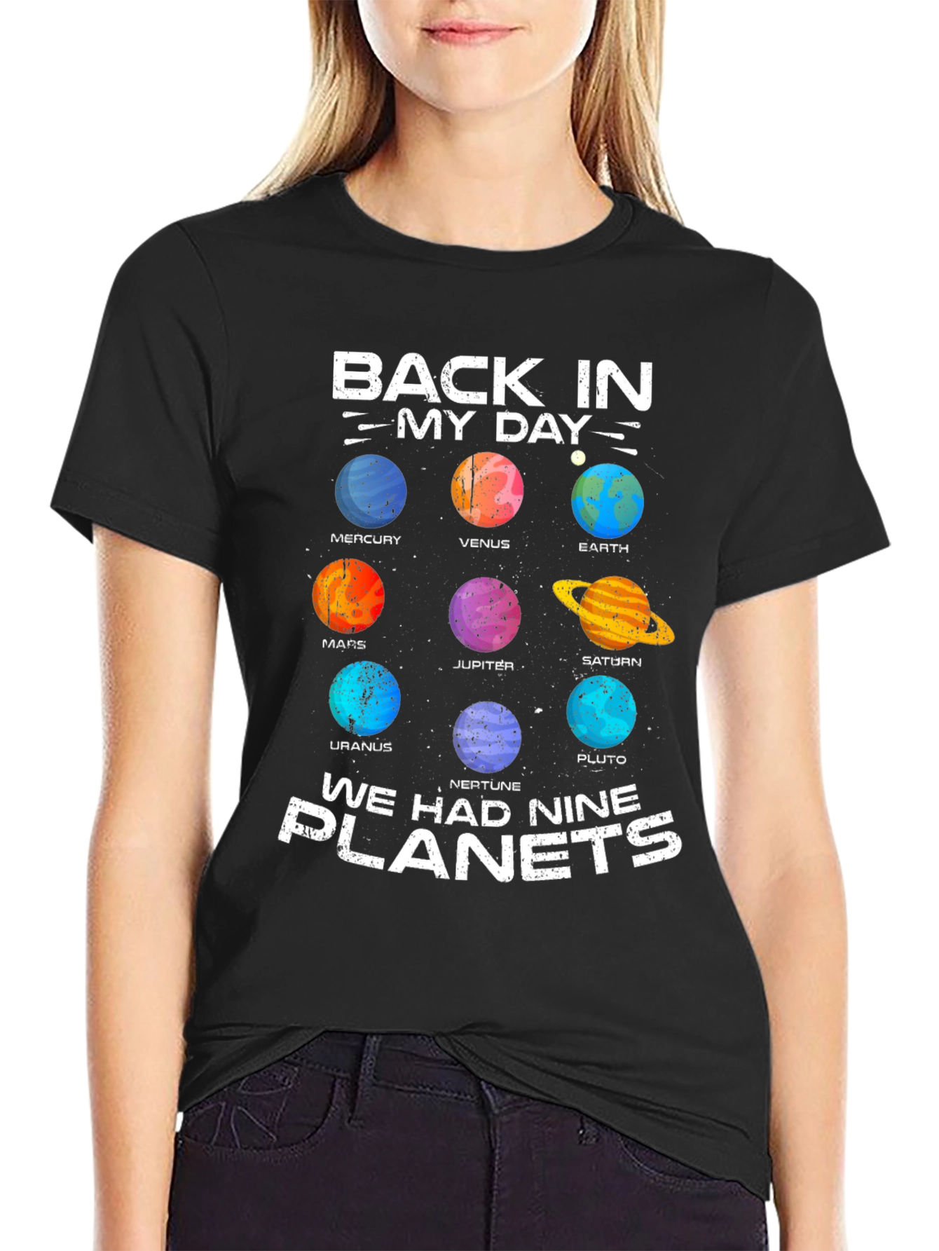 Retro Solar System T-Shirt - Nine Planets