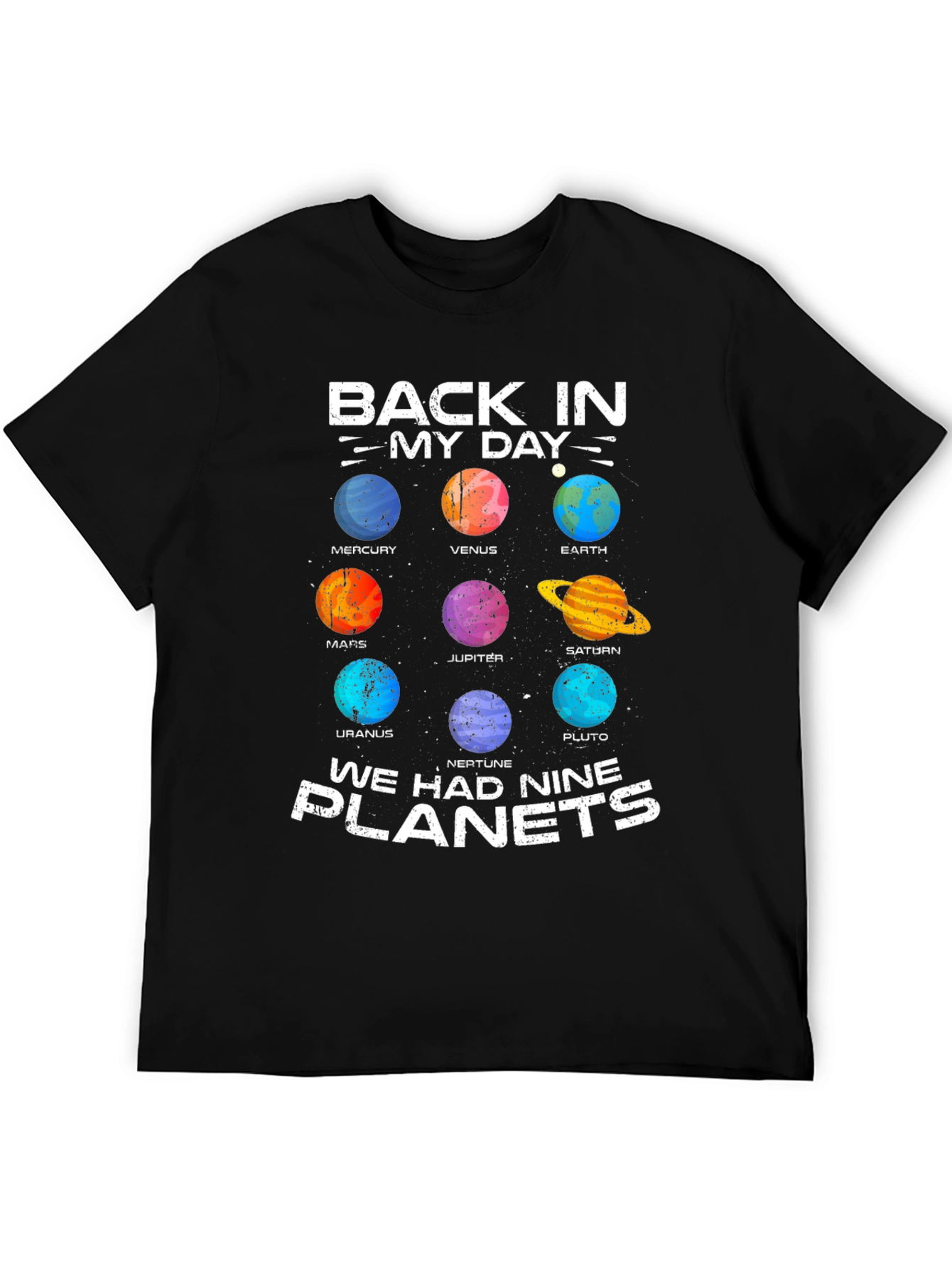 Retro Solar System T-Shirt - Nine Planets