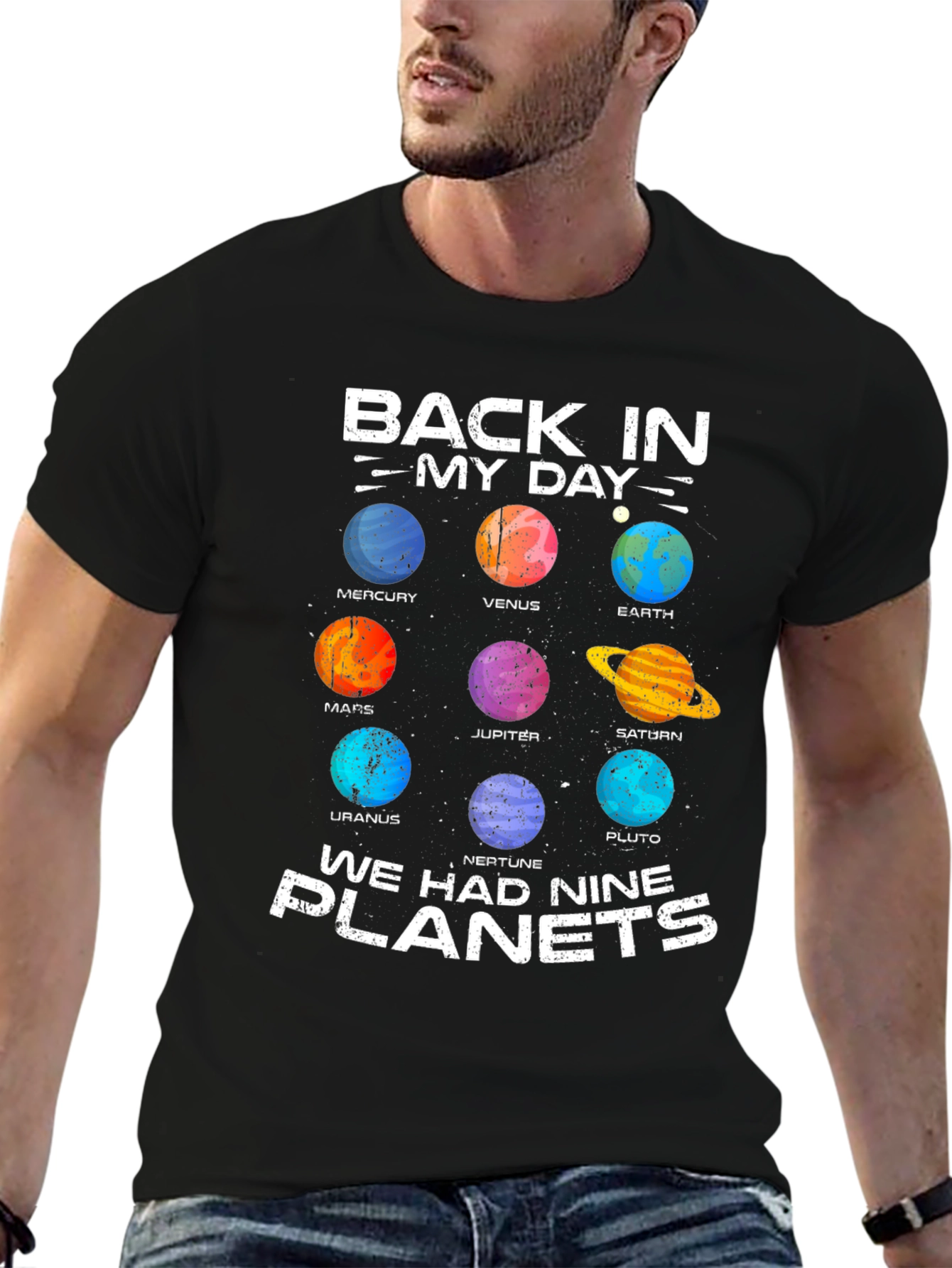 Retro Solar System T-Shirt - Nine Planets