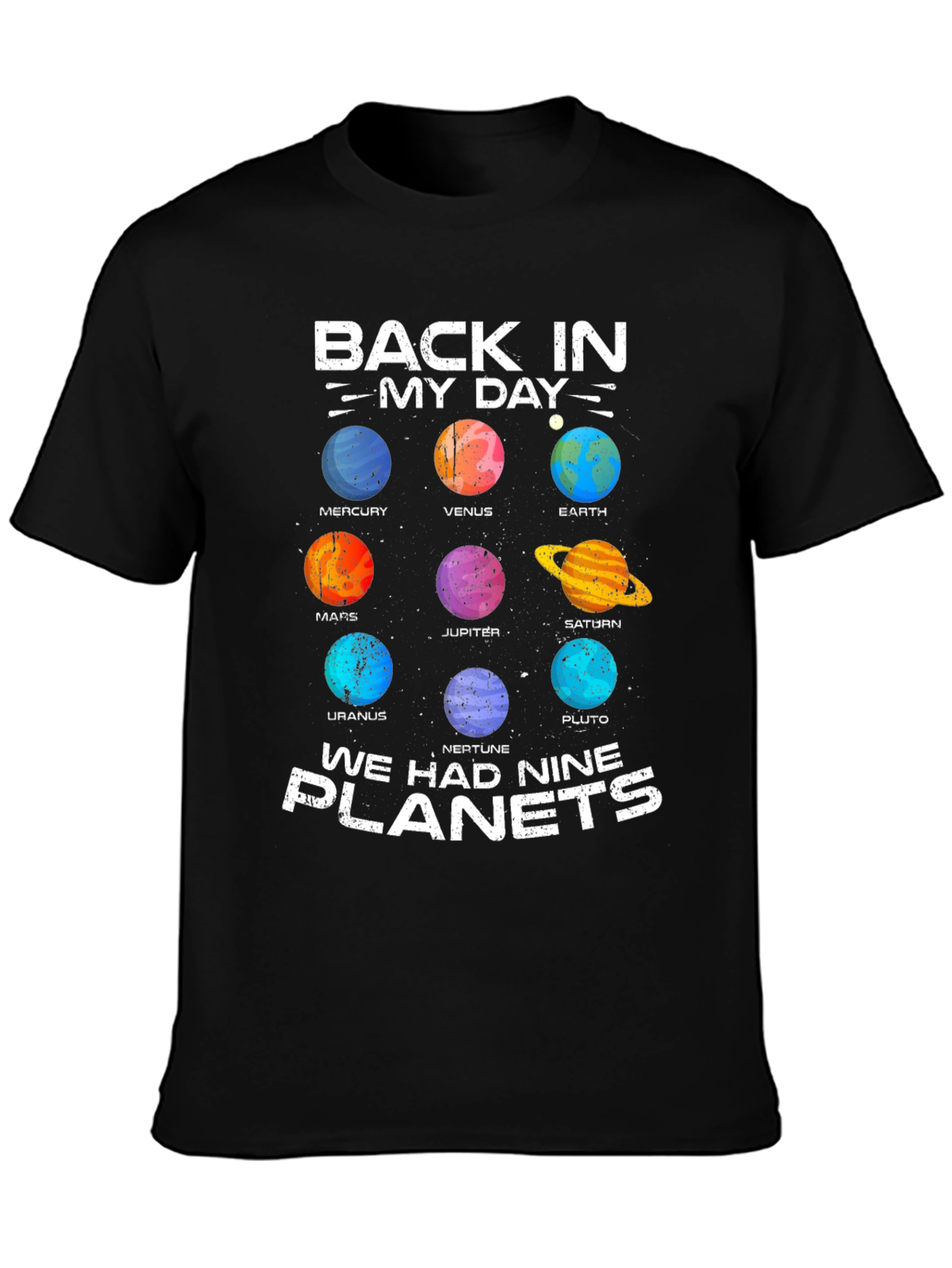 Retro Solar System T-Shirt - Nine Planets