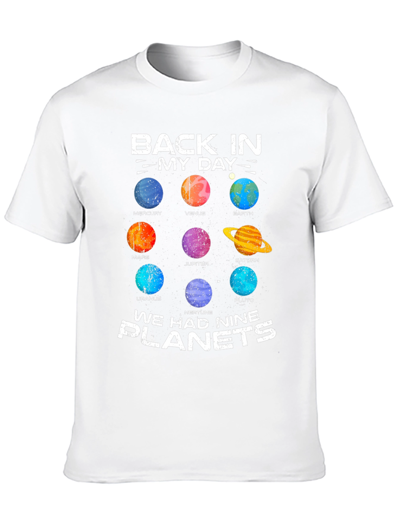 Retro Solar System T-Shirt - Nine Planets