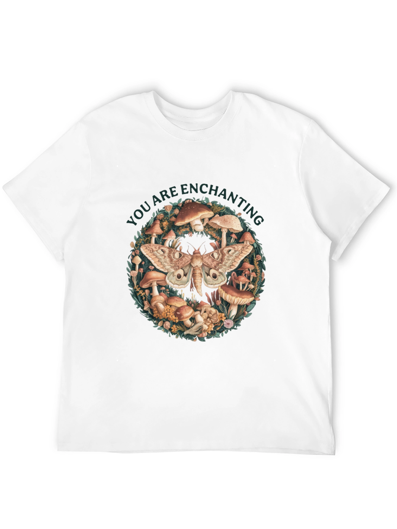 Enchanting Moth & Mushroom Graphic Tee