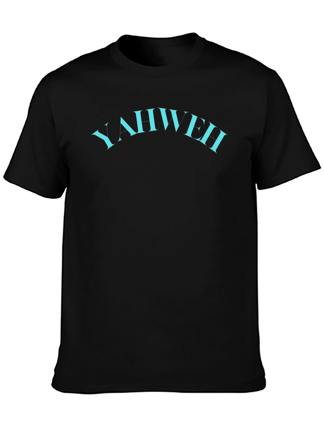YAHWEH Graphic Tee - Modern Black T-Shirt