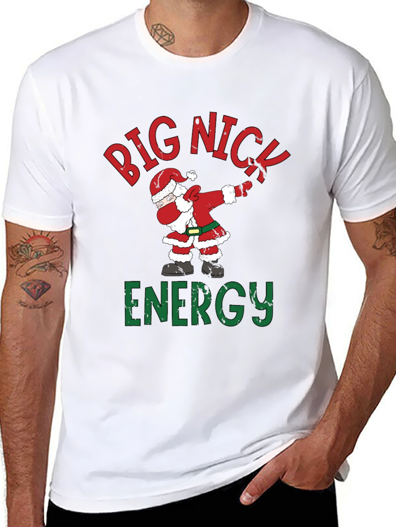 Big Nick Energy Santa Dabbing T-Shirt