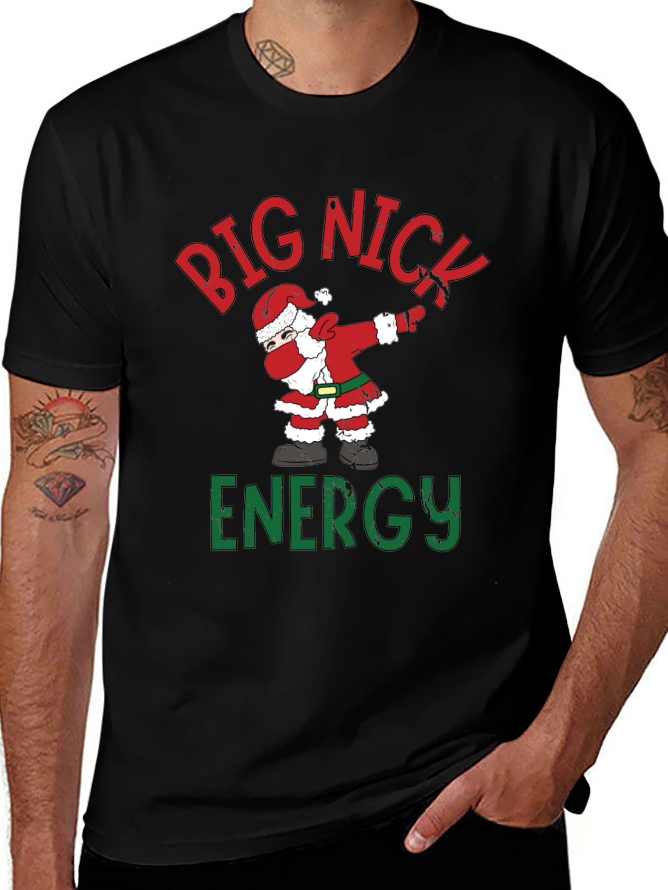 Big Nick Energy Santa Dabbing T-Shirt