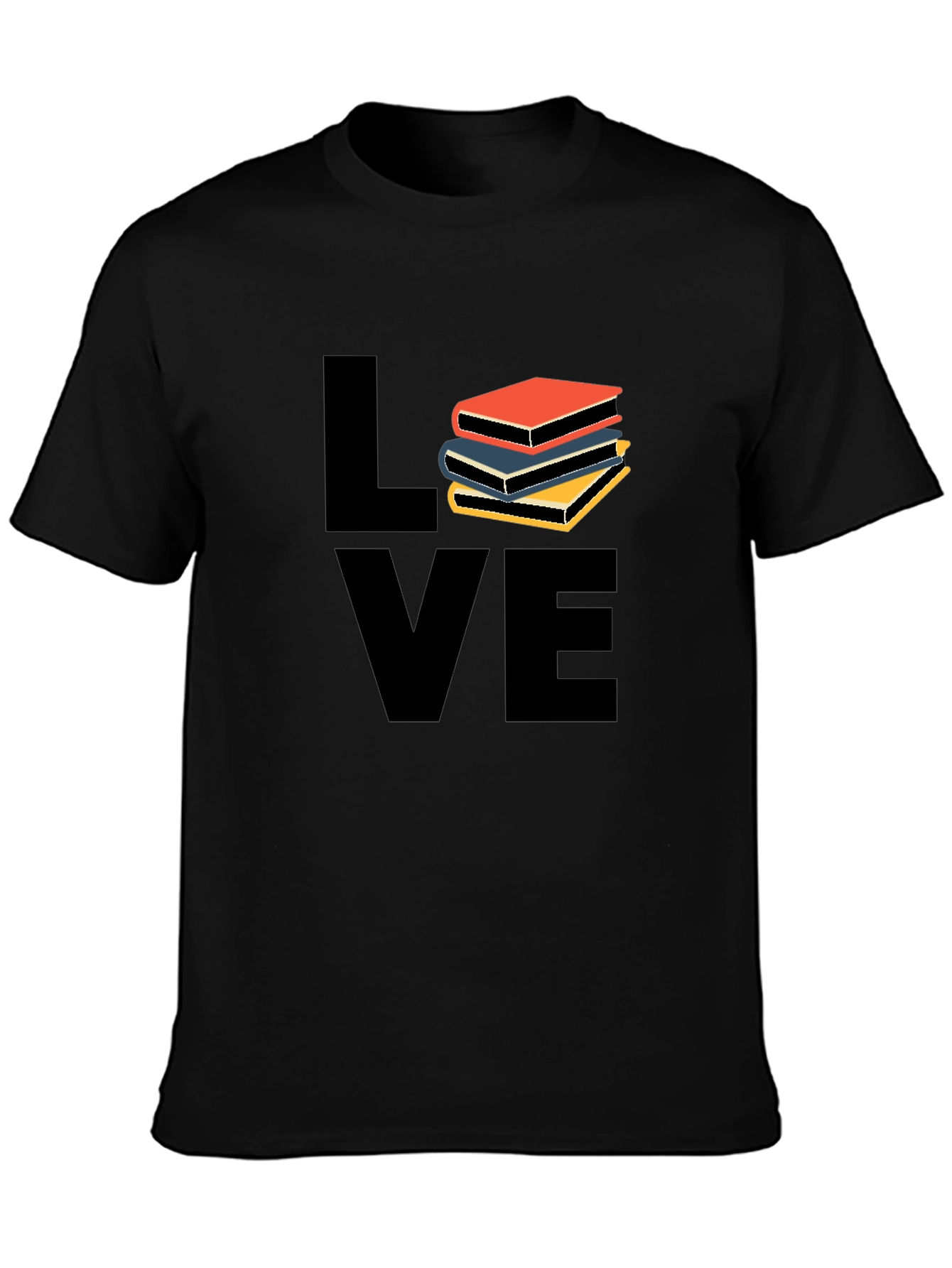 Book Lover Black T-Shirt