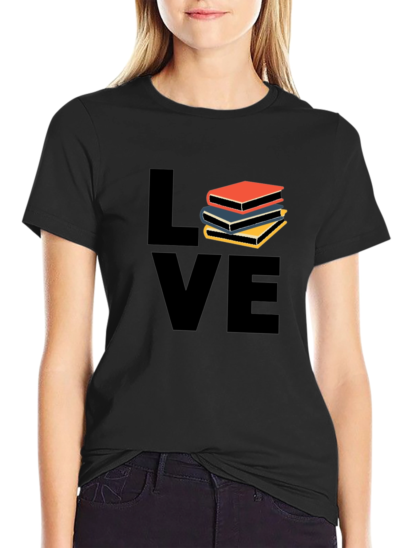 Book Lover Black T-Shirt
