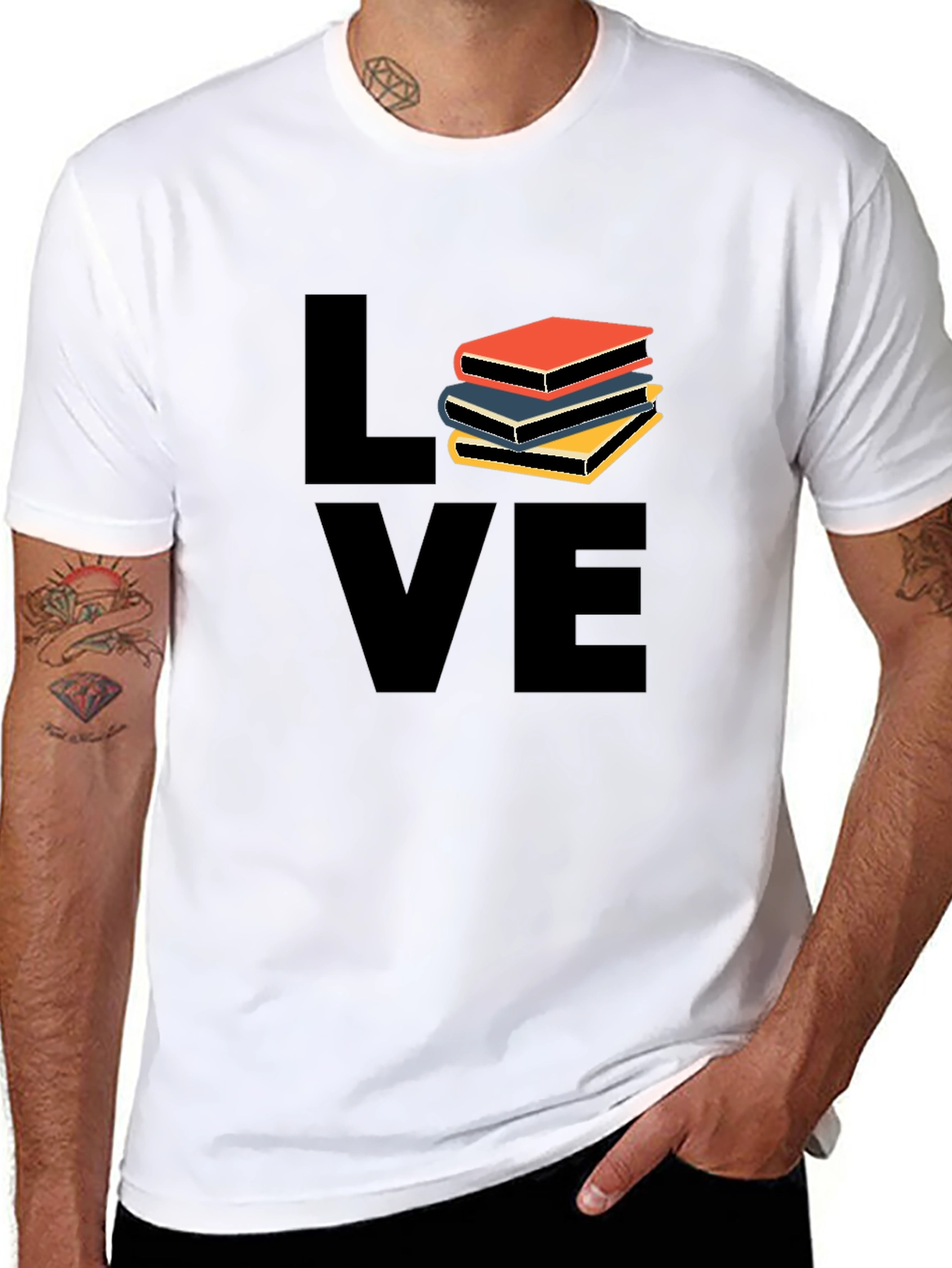 Book Lover Black T-Shirt
