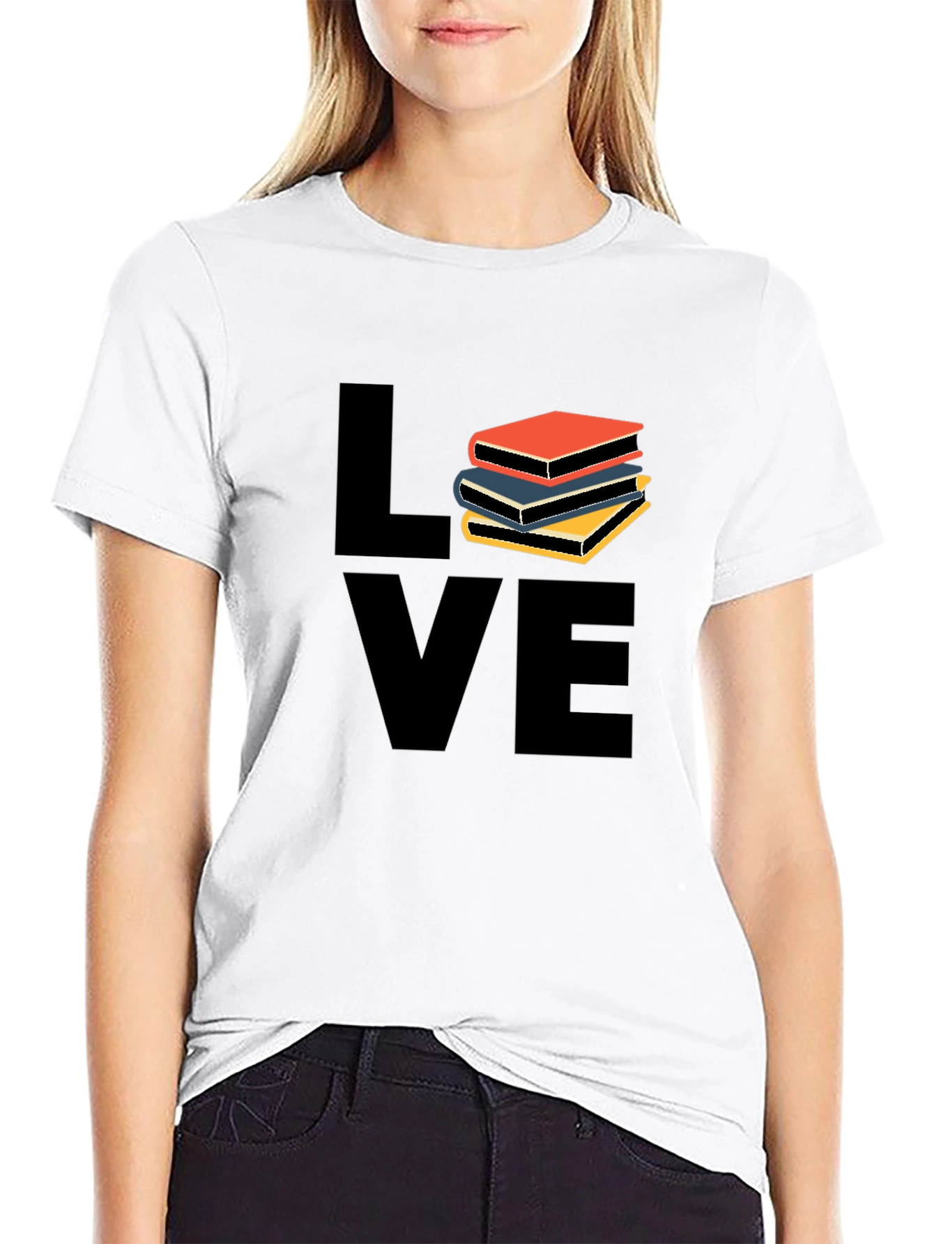 Book Lover Black T-Shirt