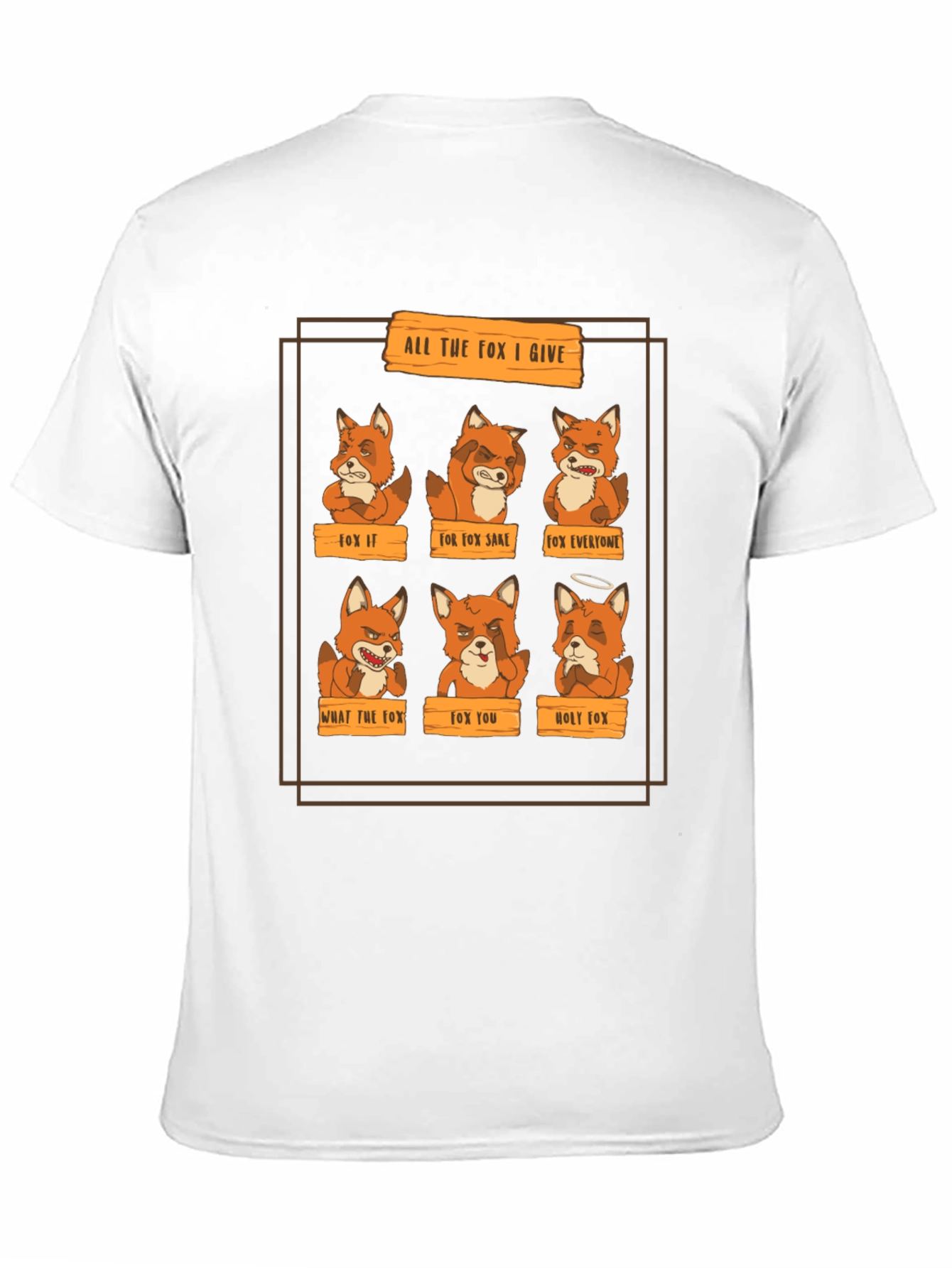 Funny All The Fox I Give Graphic Tee
