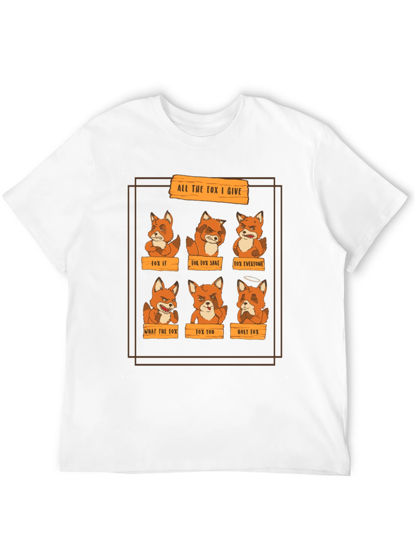 Funny All The Fox I Give Graphic Tee