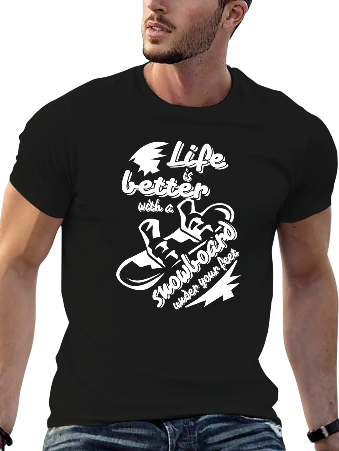 Life is Better Snowboard T-Shirt