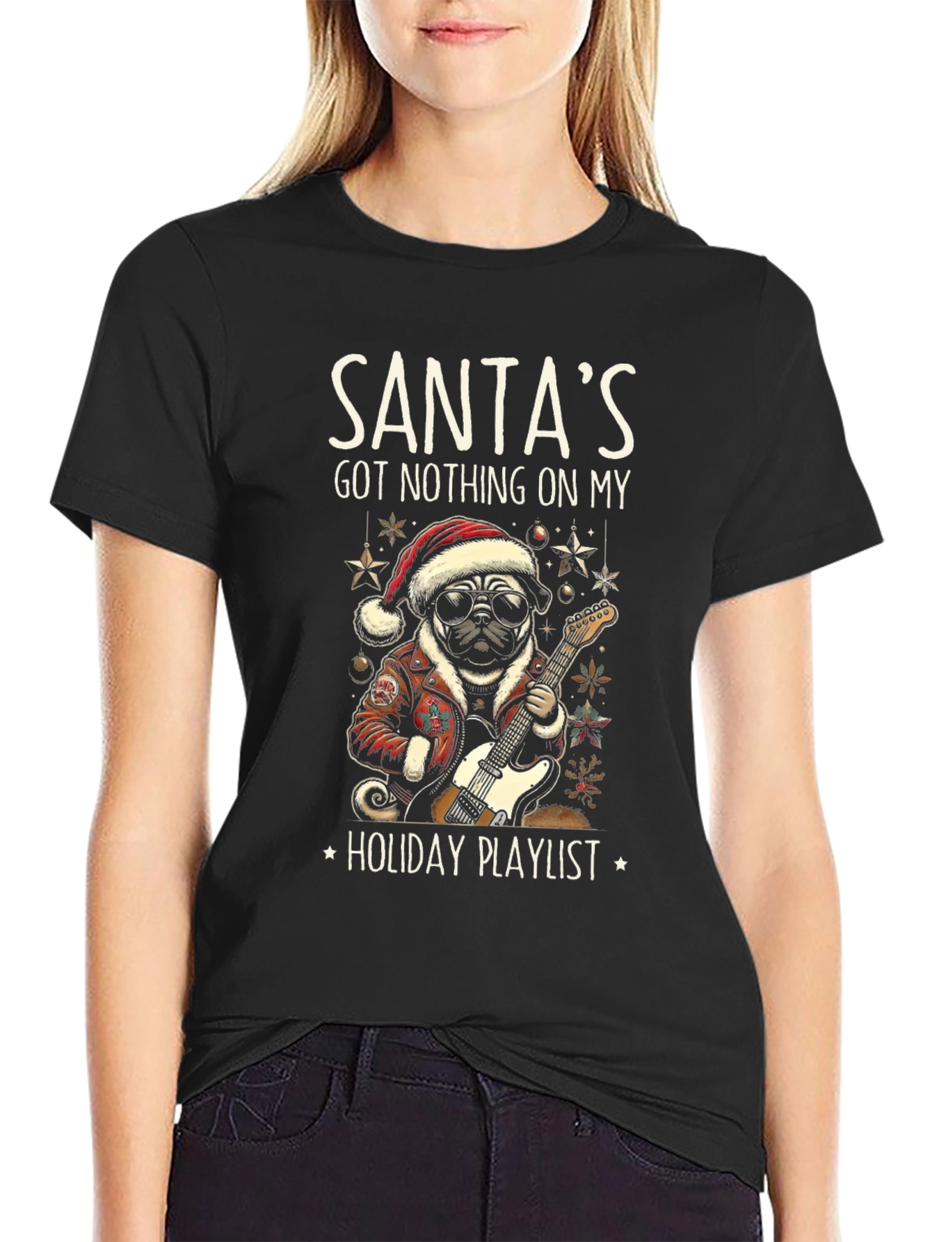 Santas Holiday Playlist T-Shirt
