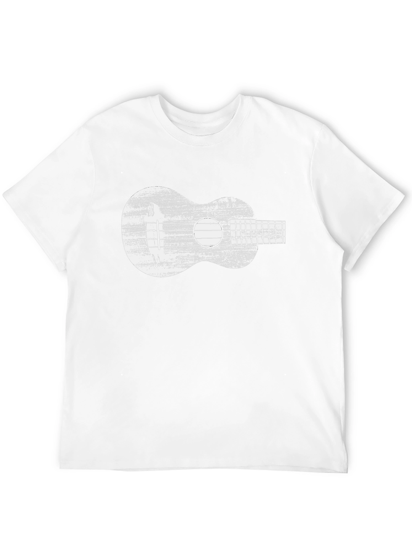 Ukulele Graphic Tee - Distressed Musical Shirt