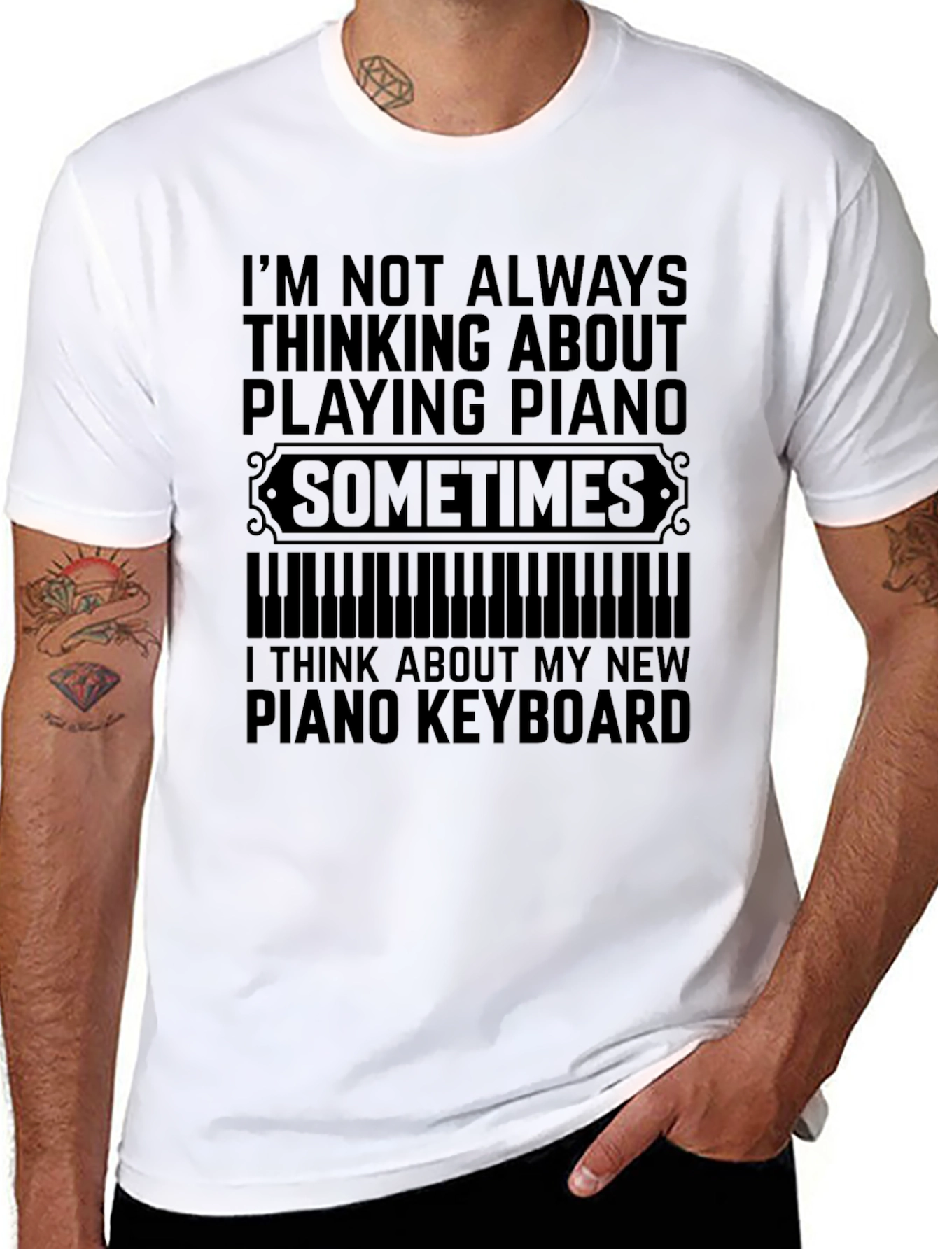 Funny Piano T-Shirt - Keyboard Player Gift