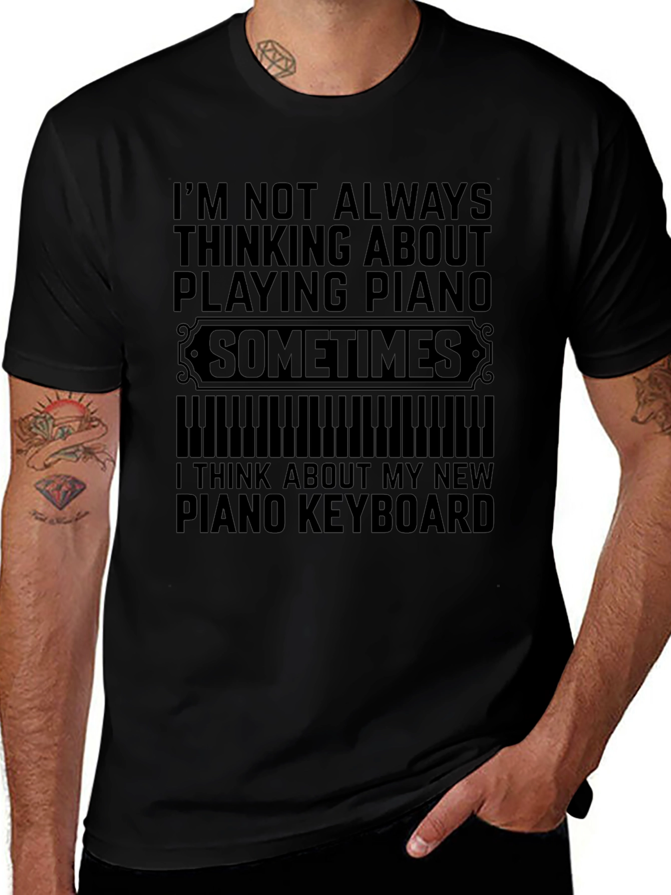 Funny Piano T-Shirt - Keyboard Player Gift