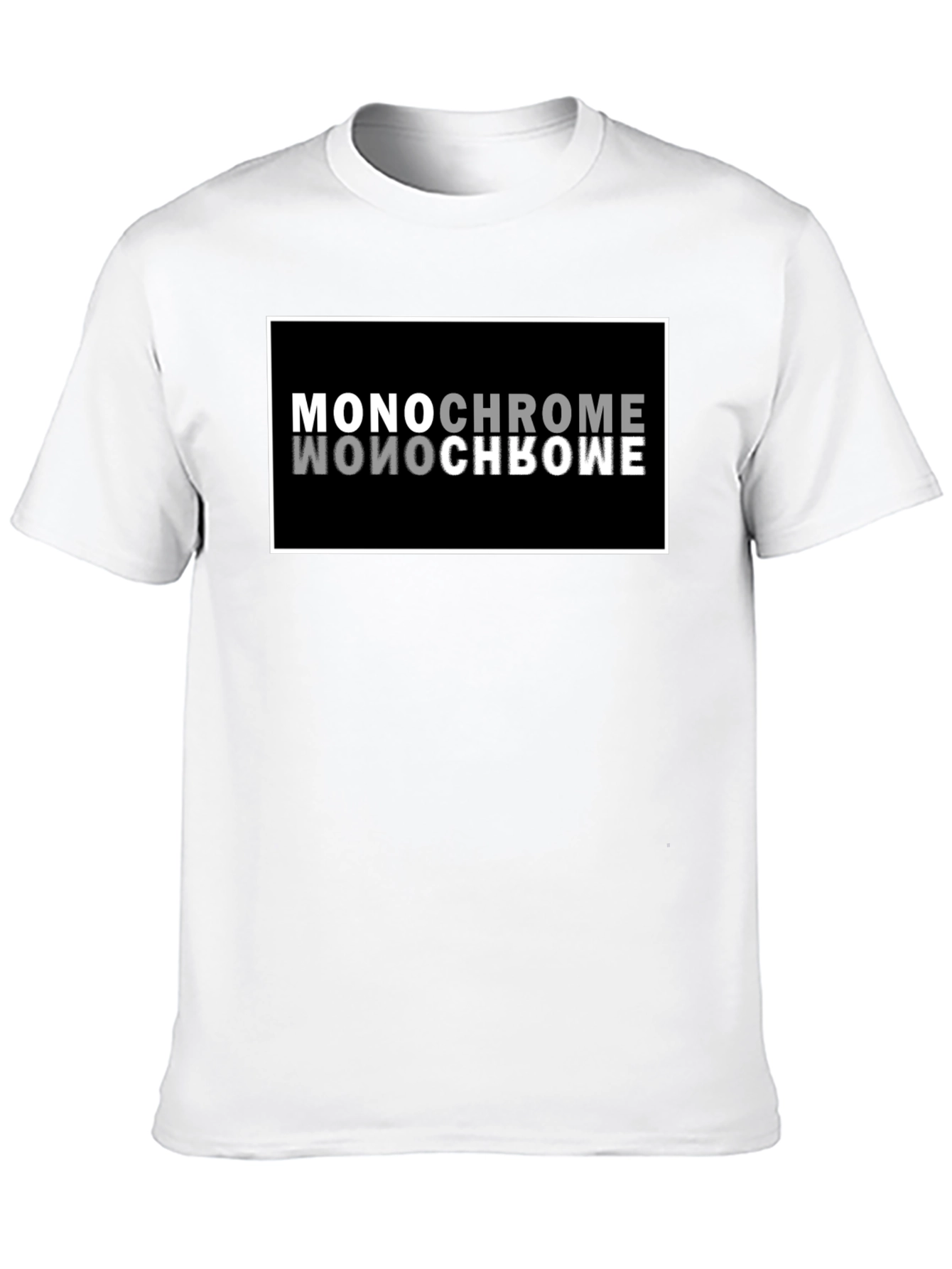 Monochrome Reflection Graphic T-Shirt