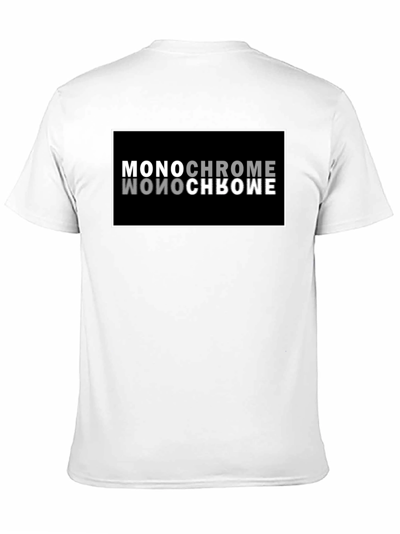 Monochrome Reflection Graphic T-Shirt