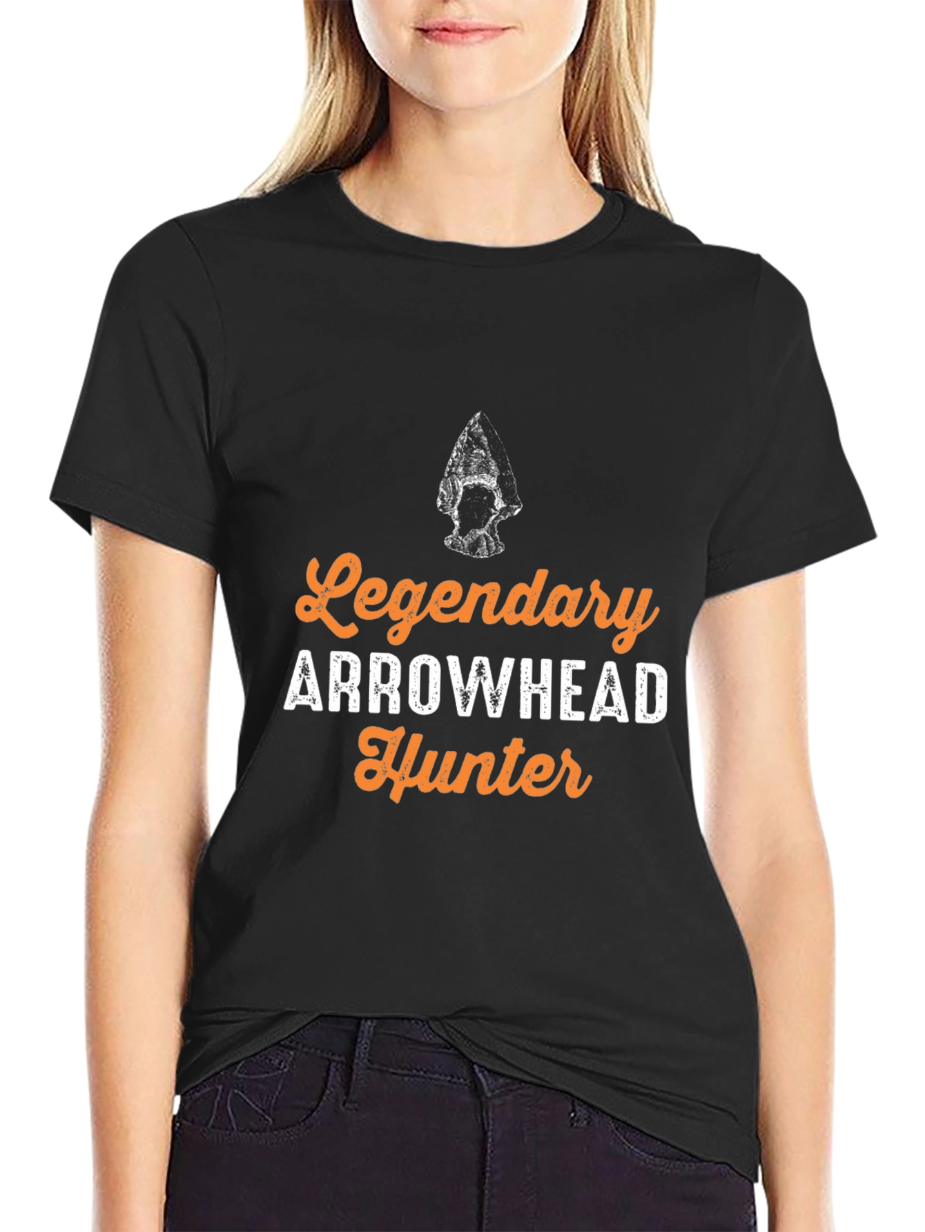 Legendary Arrowhead Hunter Graphic Tee - Black