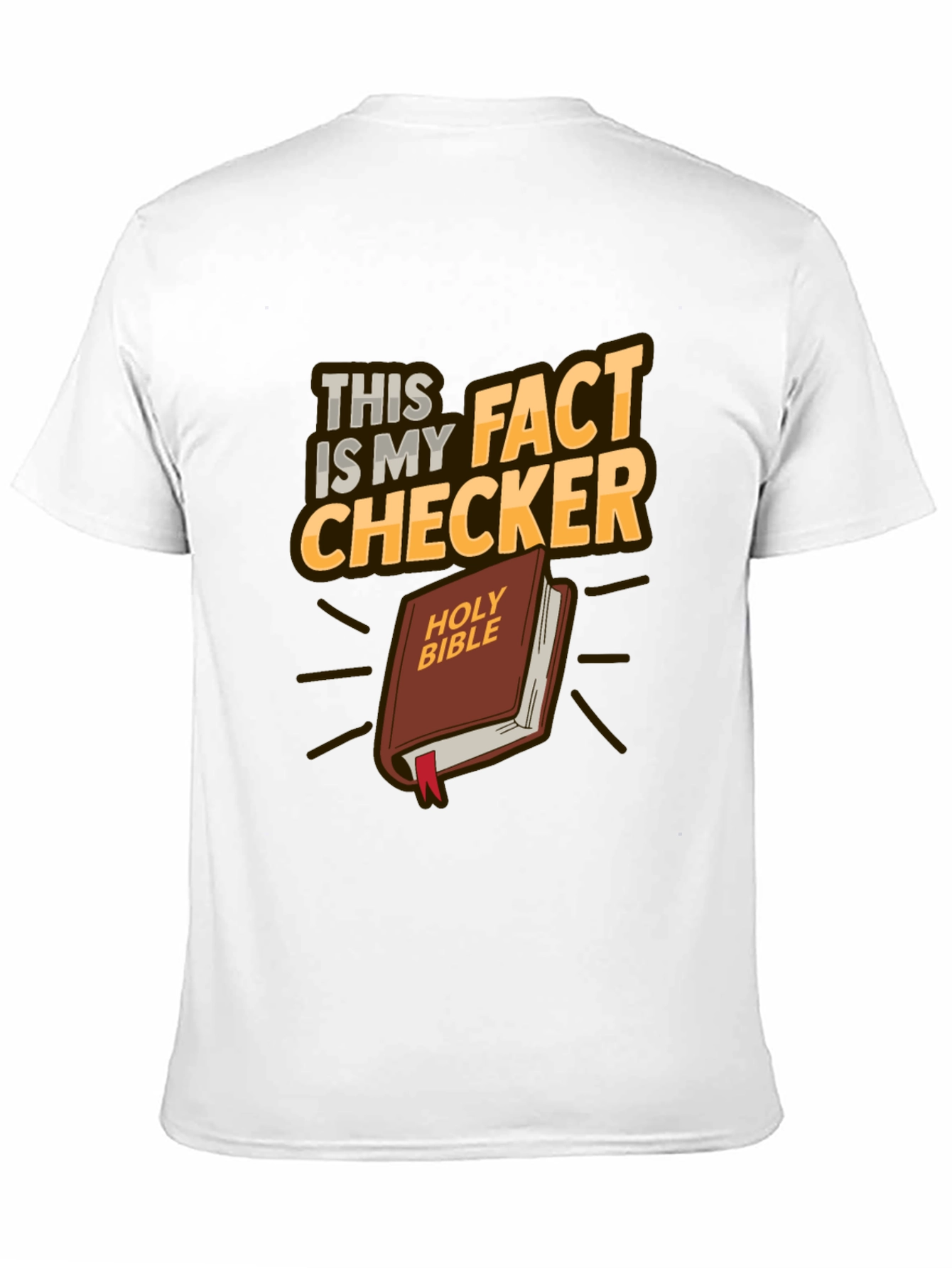 Fact Checker Holy Bible Graphic T-Shirt