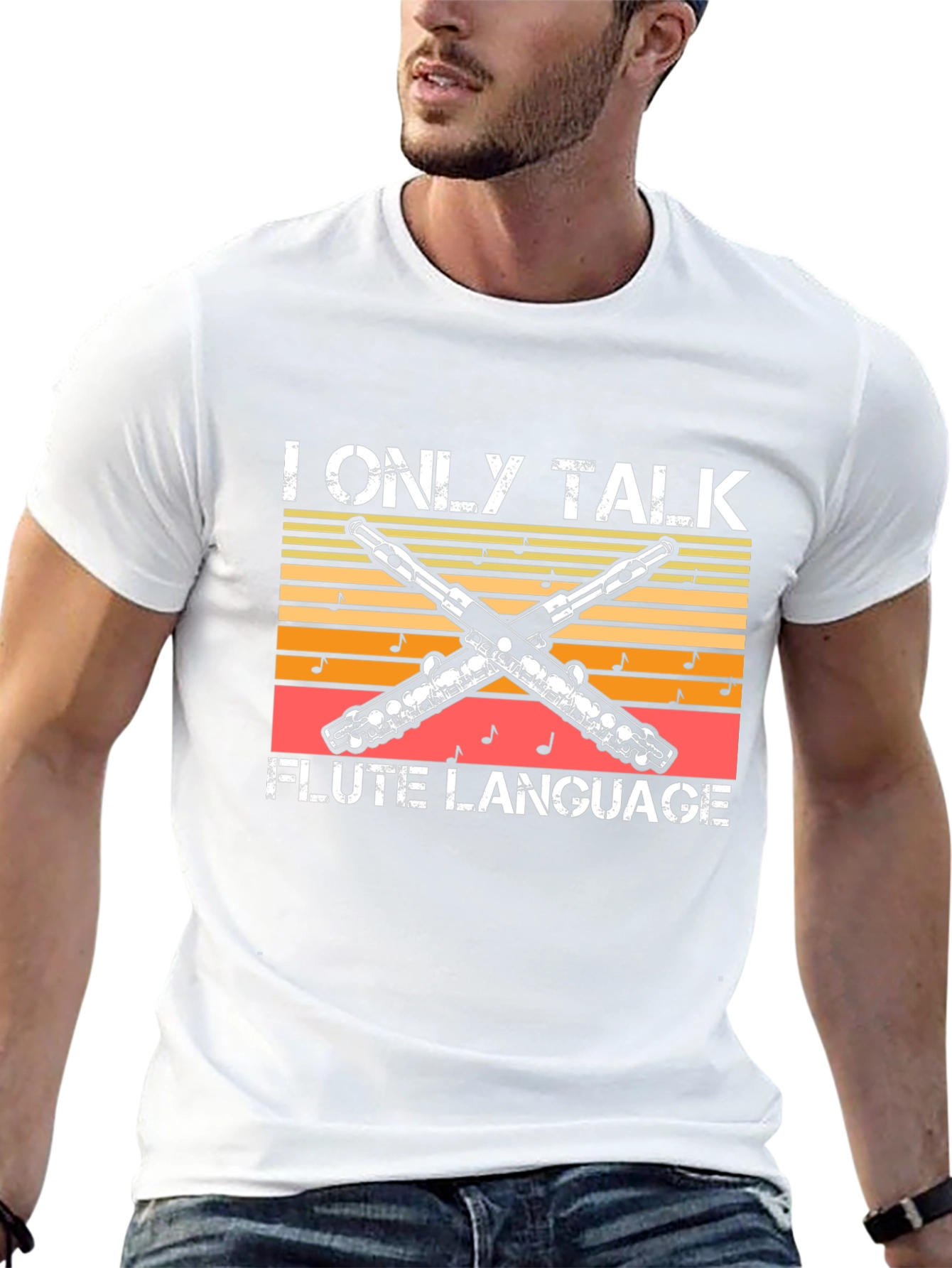 I Only Talk Flute Language T-Shirt