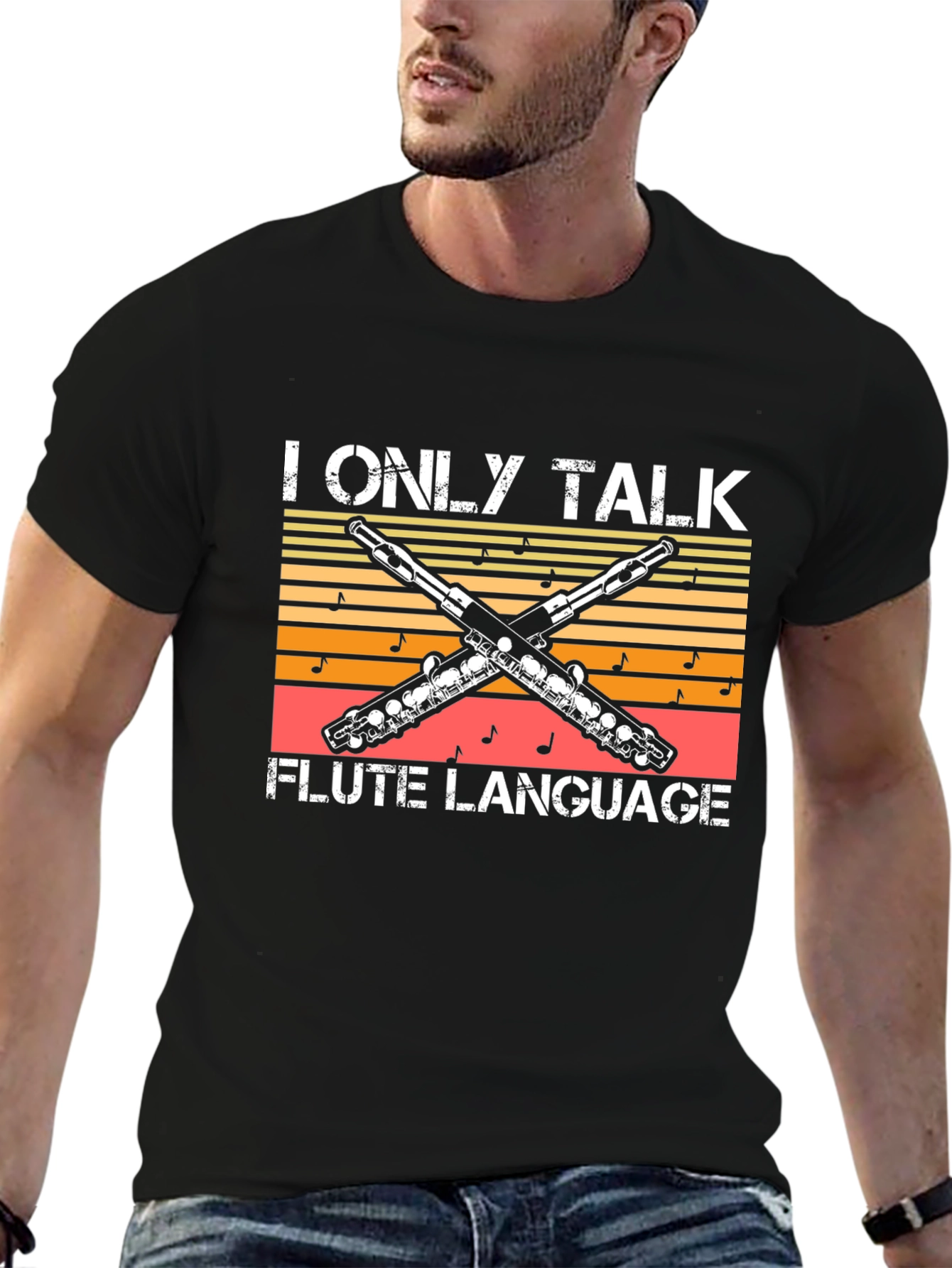I Only Talk Flute Language T-Shirt