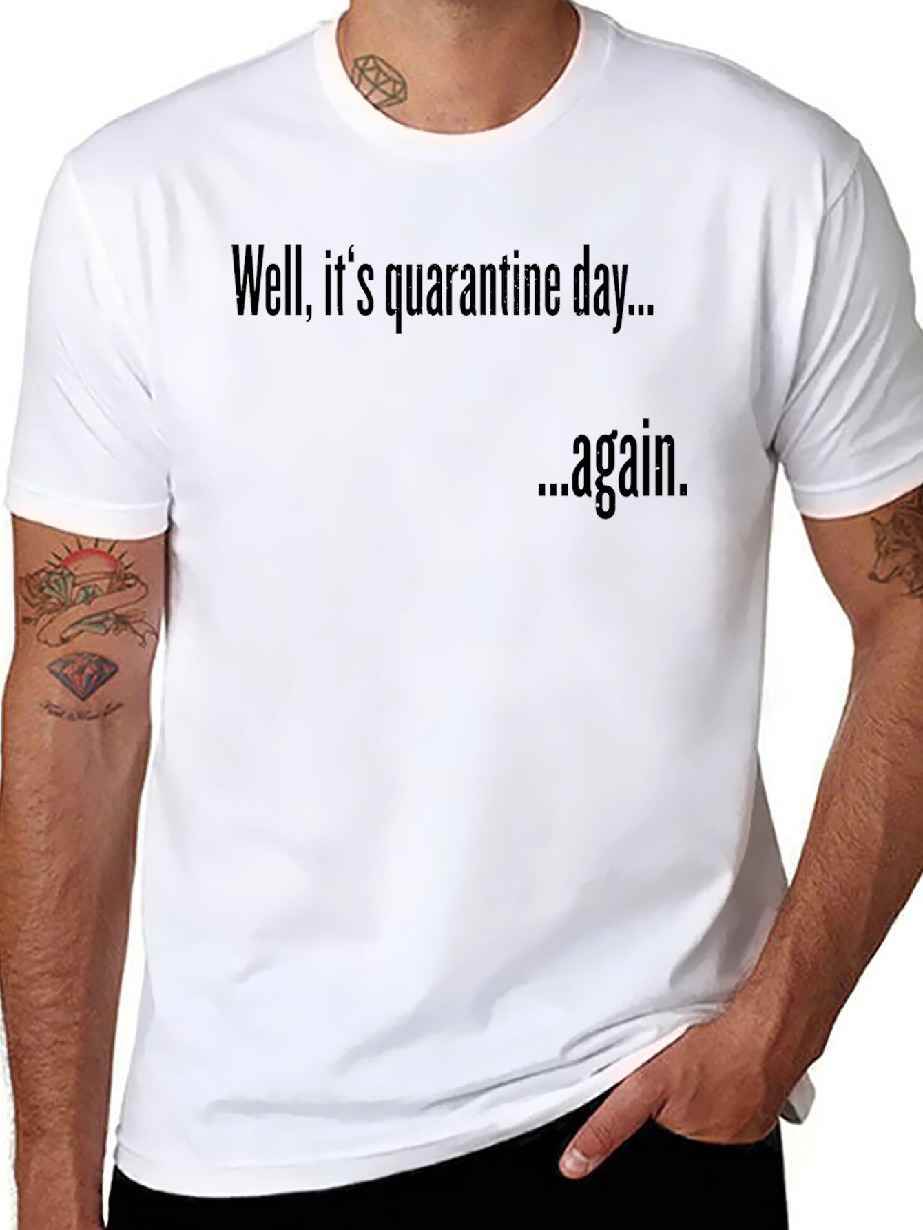 Quarantine Day Black T-Shirt