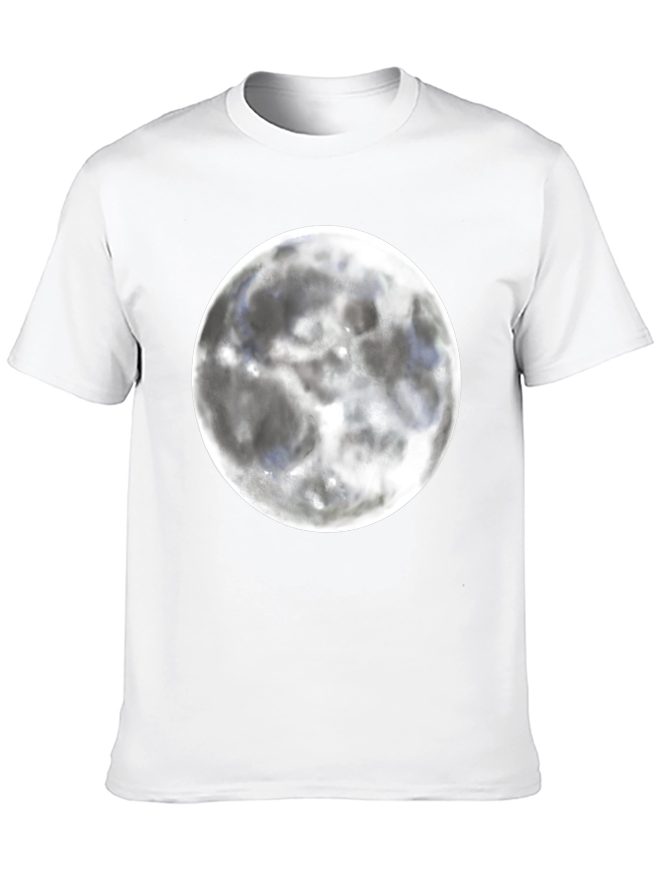 Moon Graphic Black T-Shirt for Casual Wear