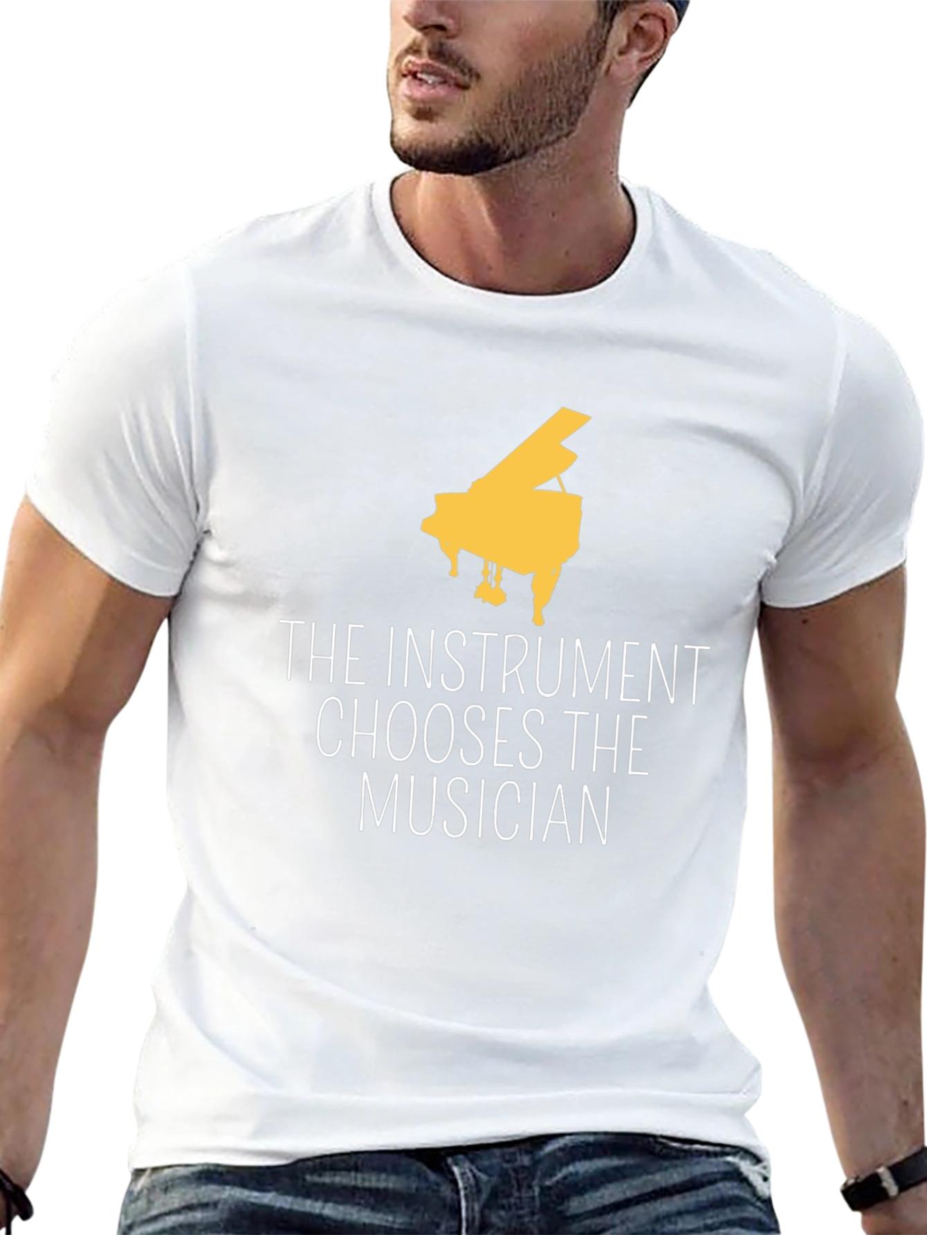 The Instrument Chooses Musician Black Tee