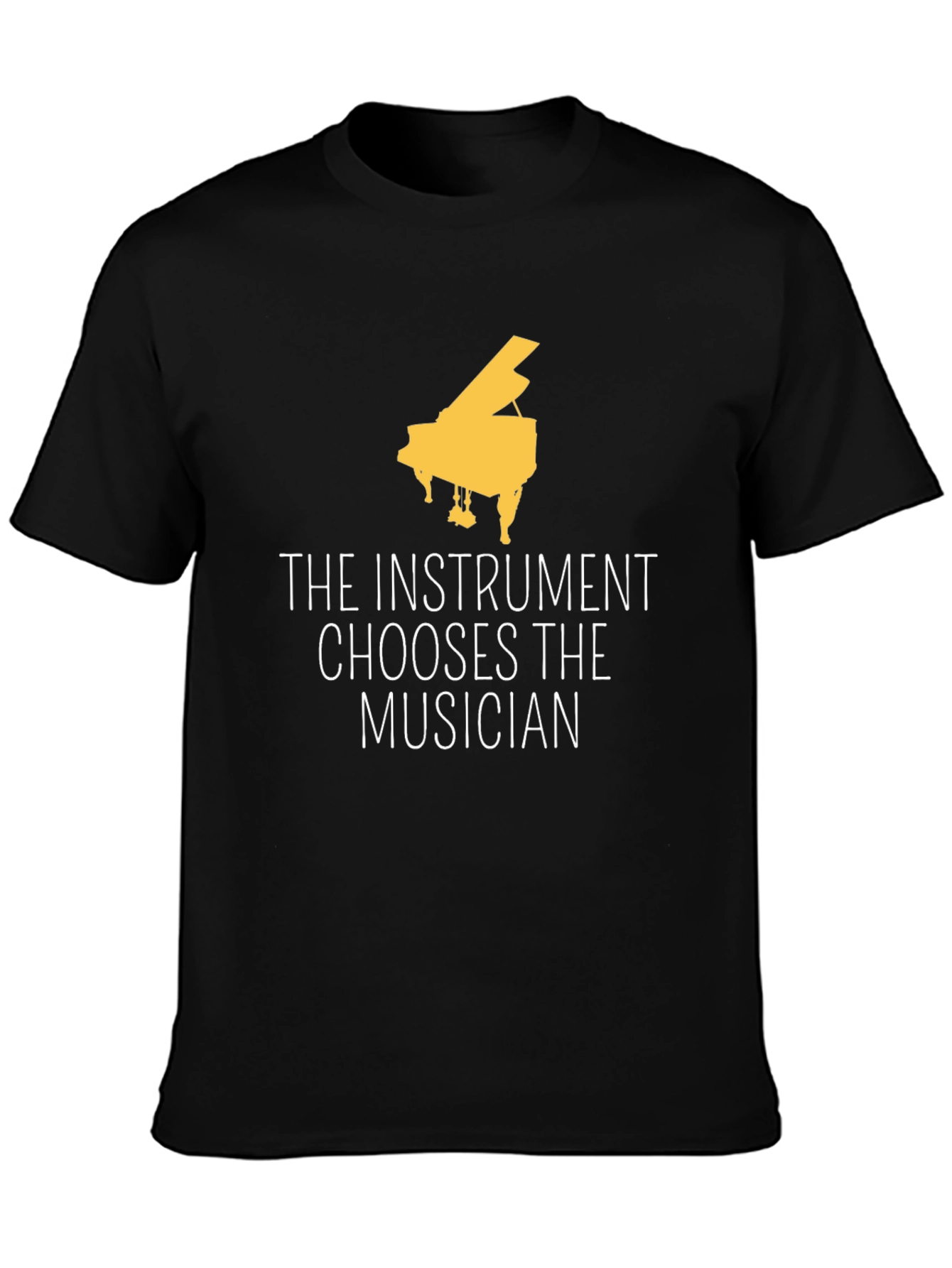 The Instrument Chooses Musician Black Tee