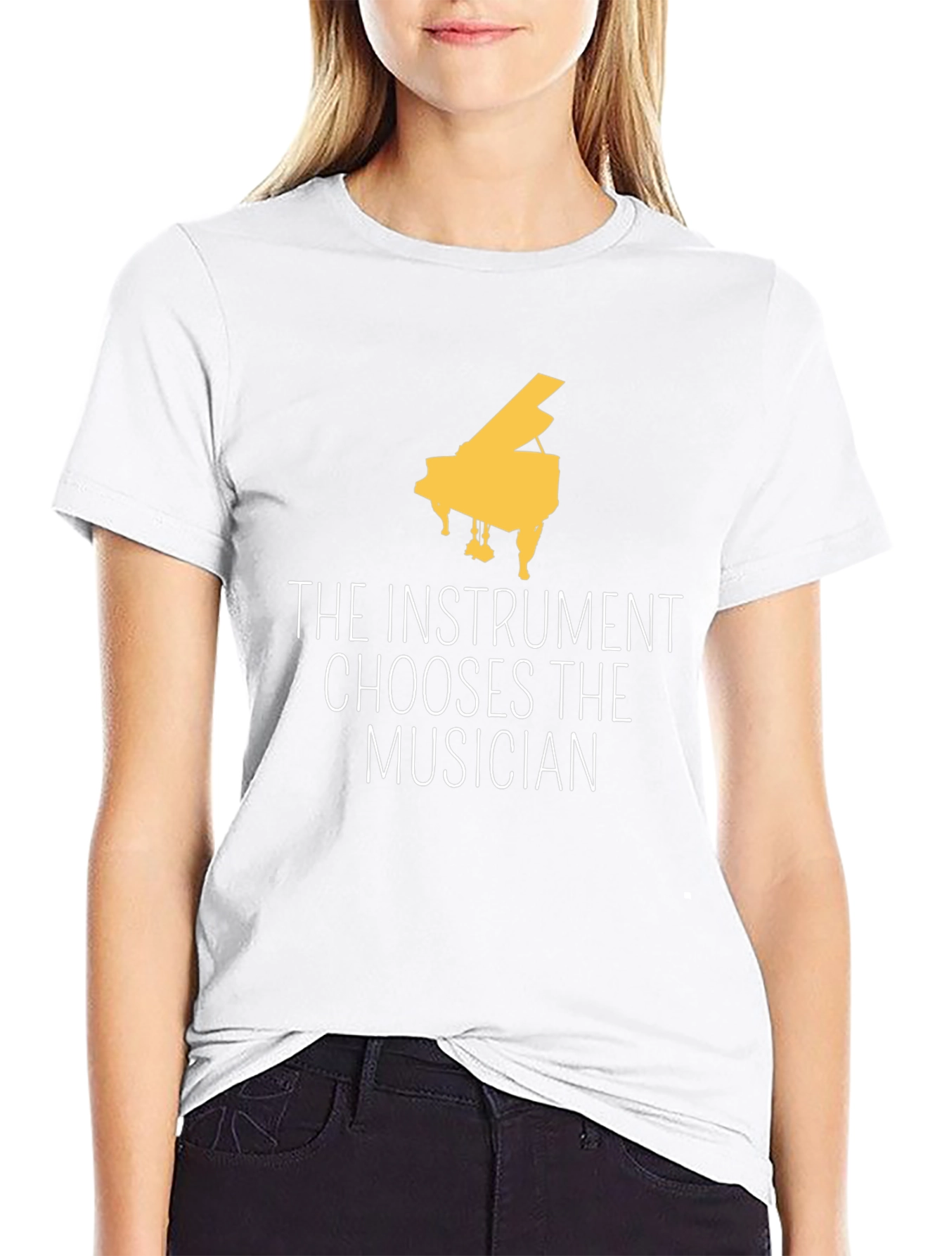 The Instrument Chooses Musician Black Tee