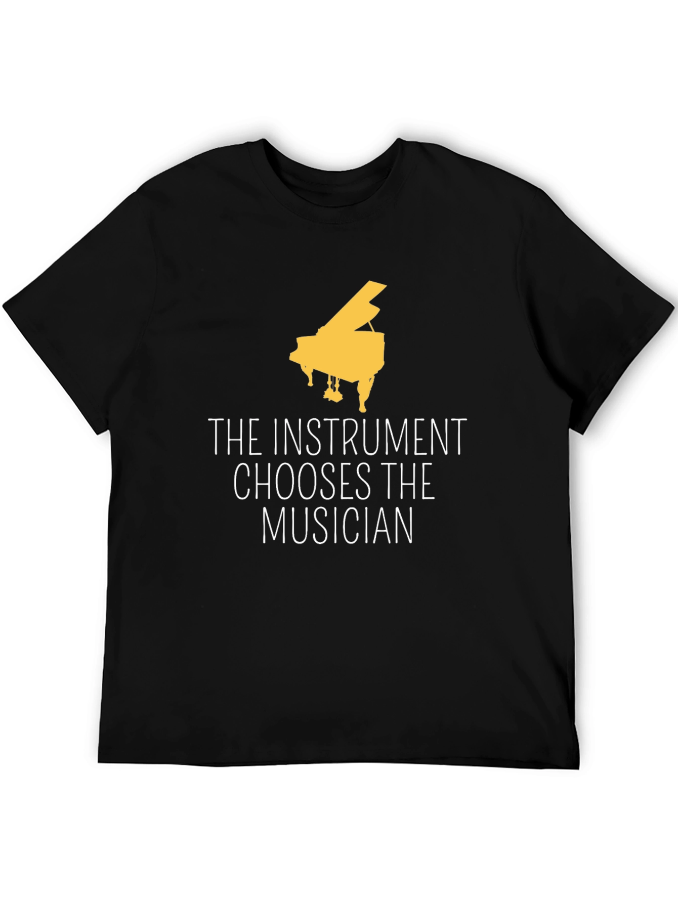 The Instrument Chooses Musician Black Tee