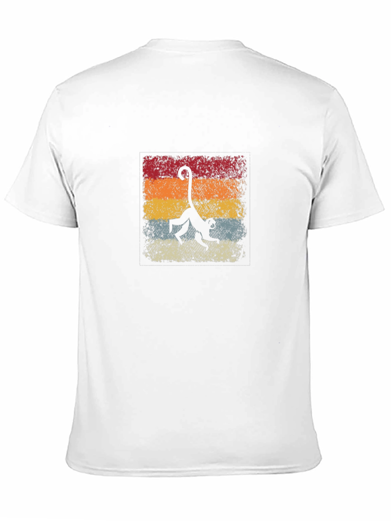 Retro Monkey Silhouette Graphic Tee