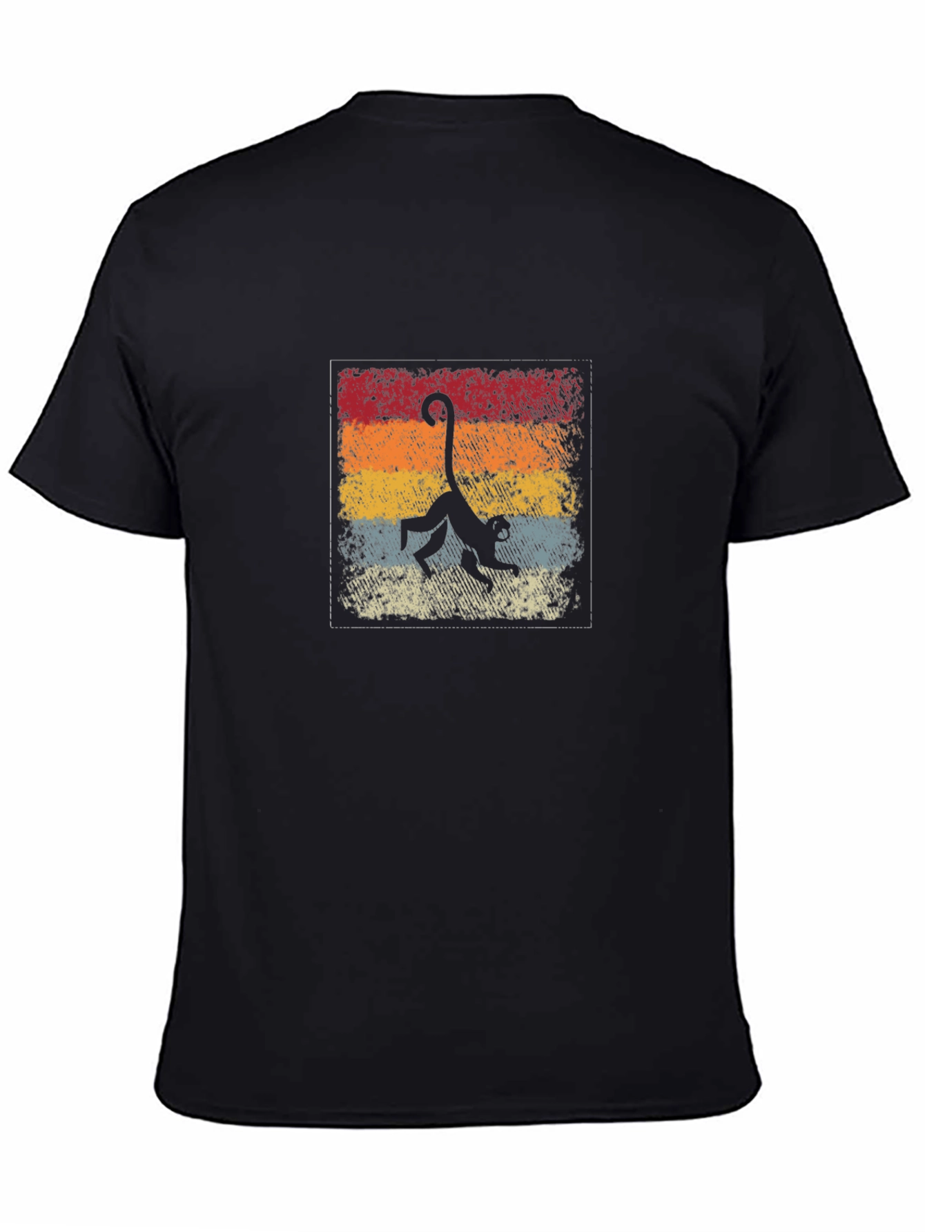 Retro Monkey Silhouette Graphic Tee