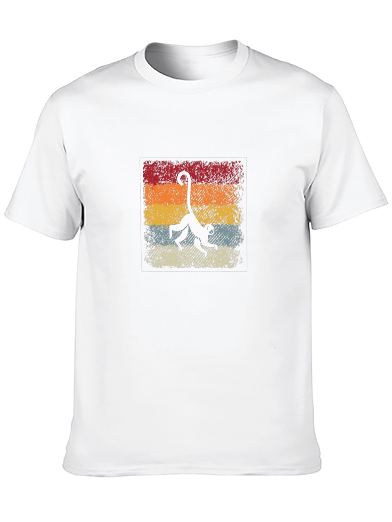 Retro Monkey Silhouette Graphic Tee
