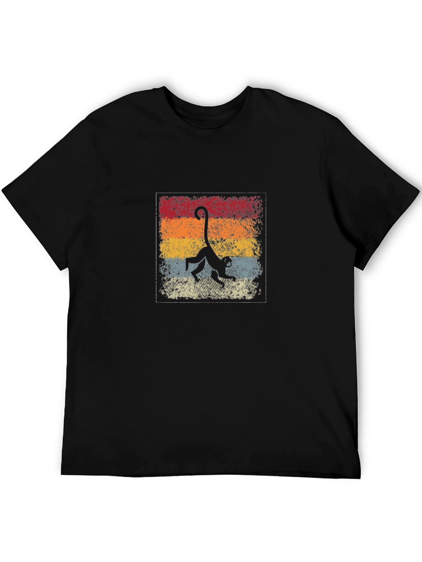Retro Monkey Silhouette Graphic Tee