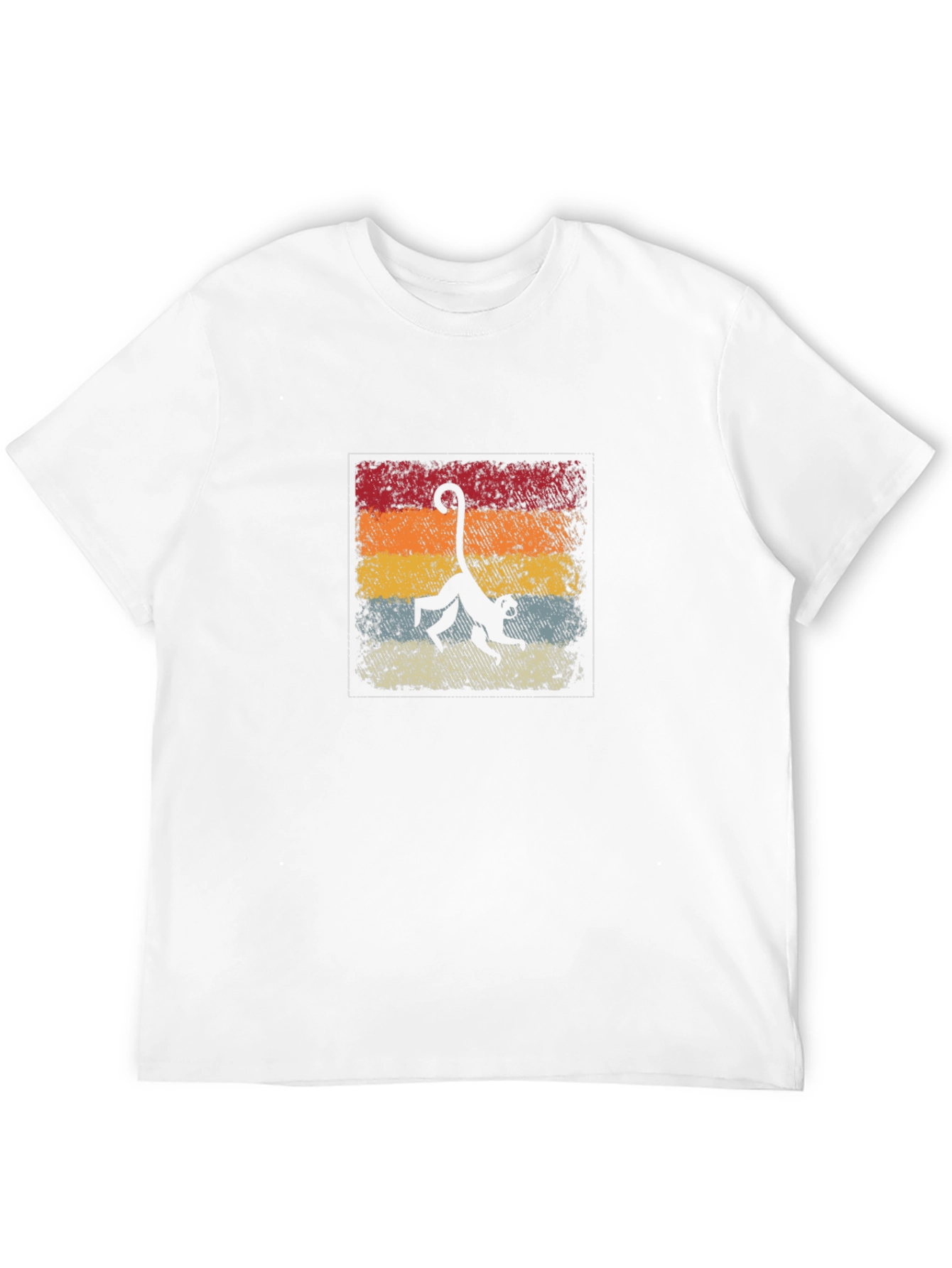 Retro Monkey Silhouette Graphic Tee