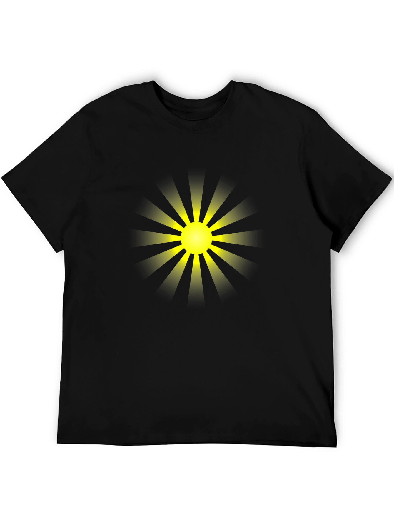 Radiant Sun Graphic Tee - Stylish Black T-Shirt