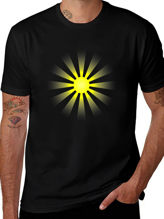 Radiant Sun Graphic Tee - Stylish Black T-Shirt