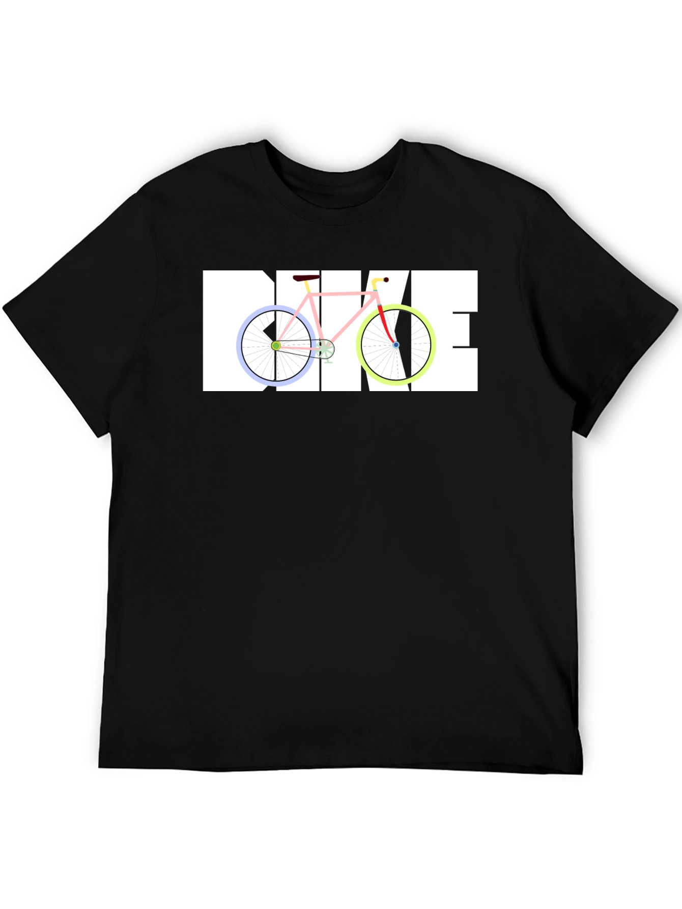 Black T-Shirt with BIKE Graphic
