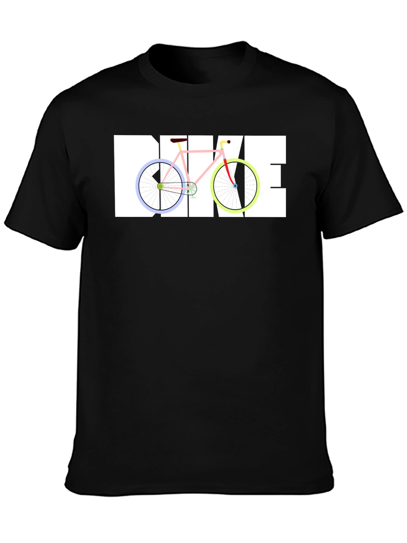 Black T-Shirt with BIKE Graphic