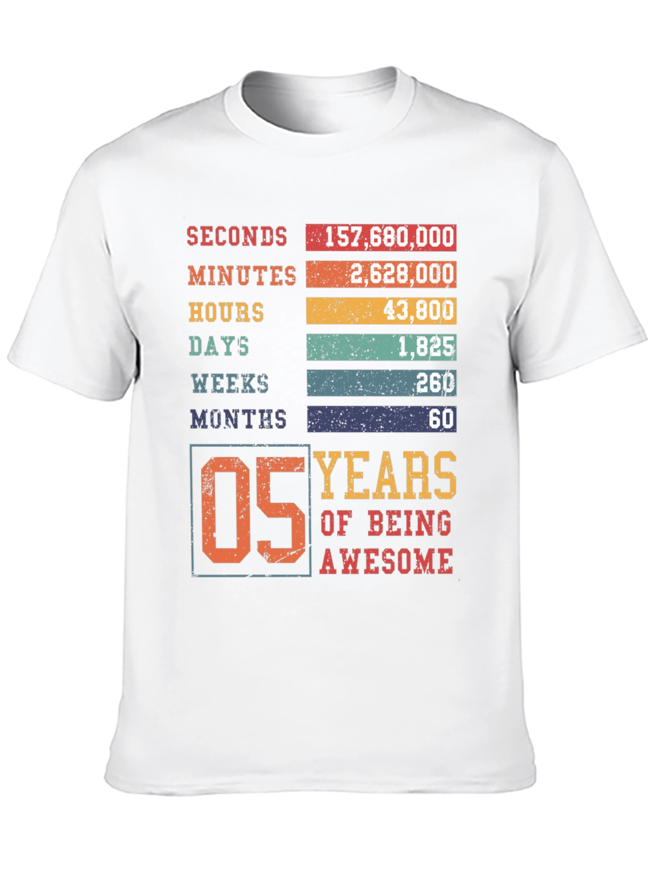 5 Years of Being Awesome Graphic Tee