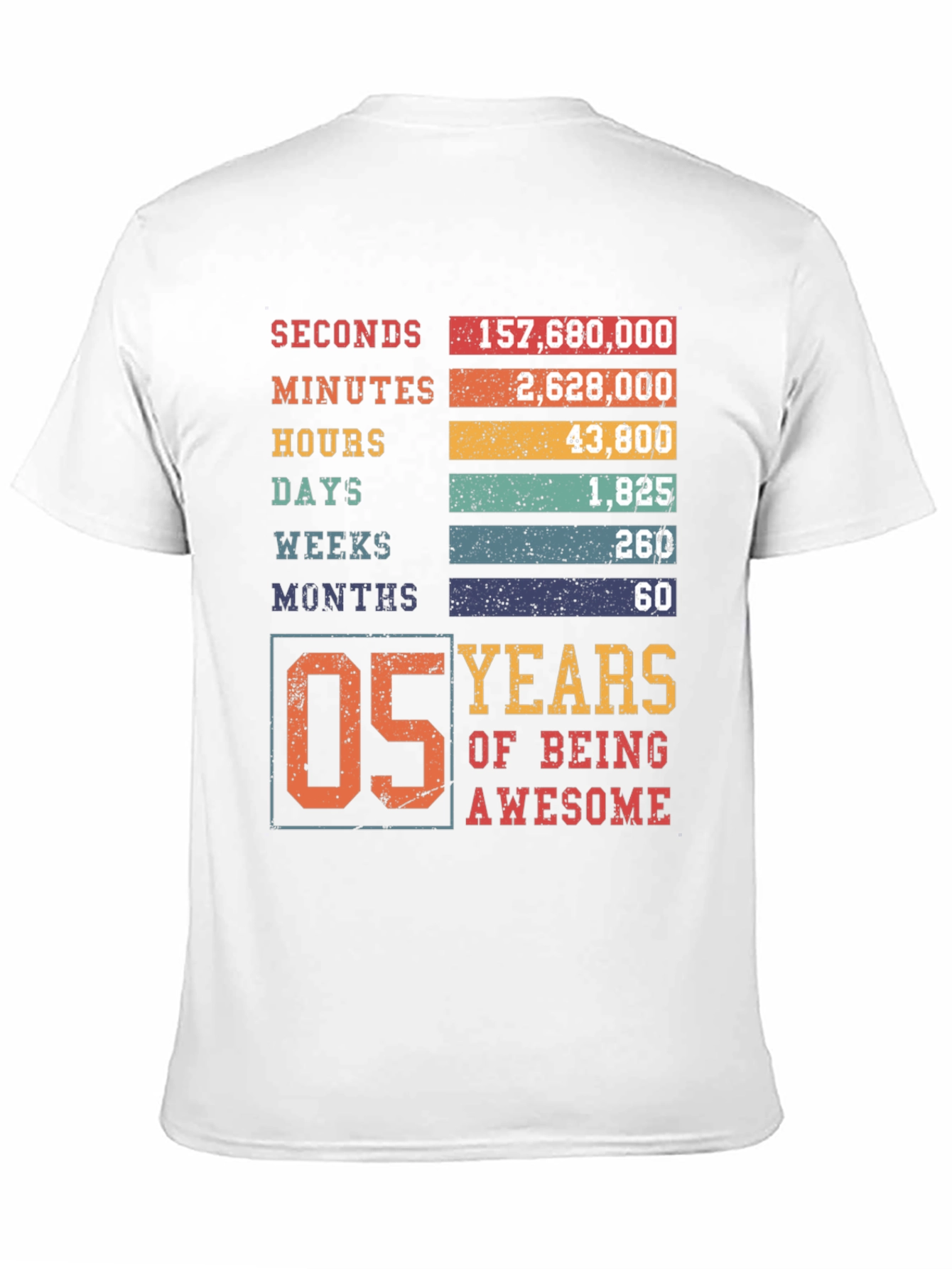 5 Years of Being Awesome Graphic Tee