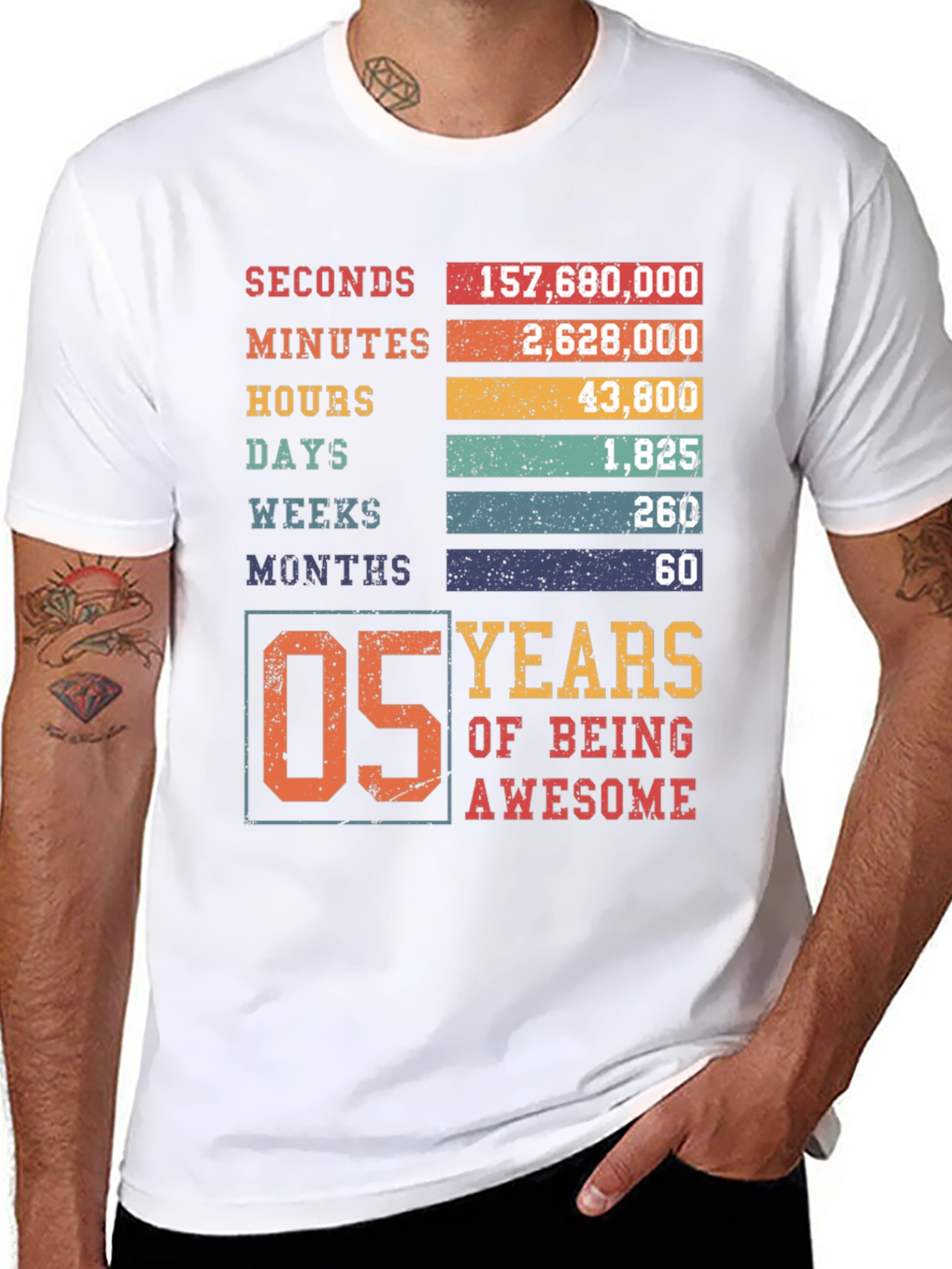 5 Years of Being Awesome Graphic Tee