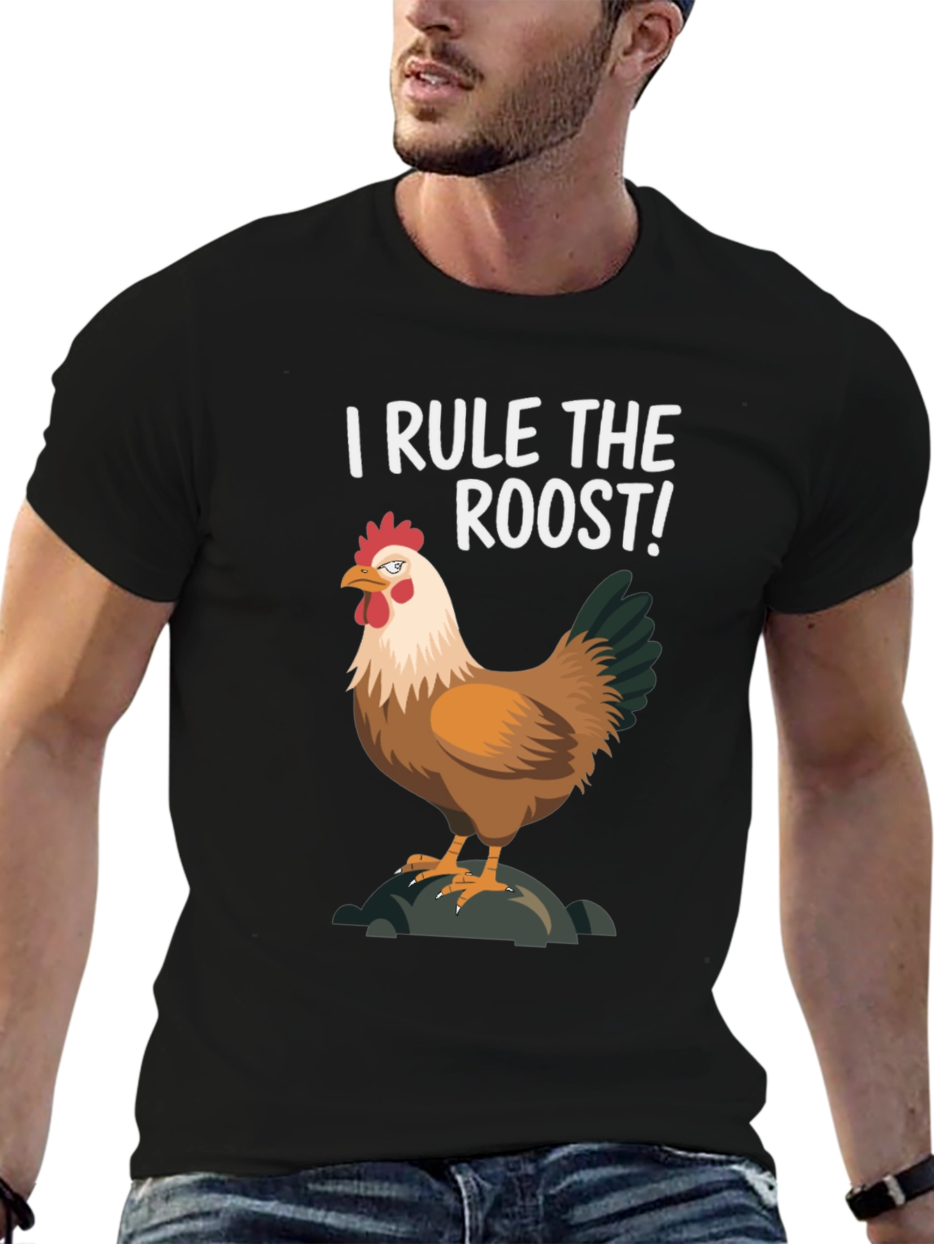 I Rule The Roost Chicken Graphic Tee