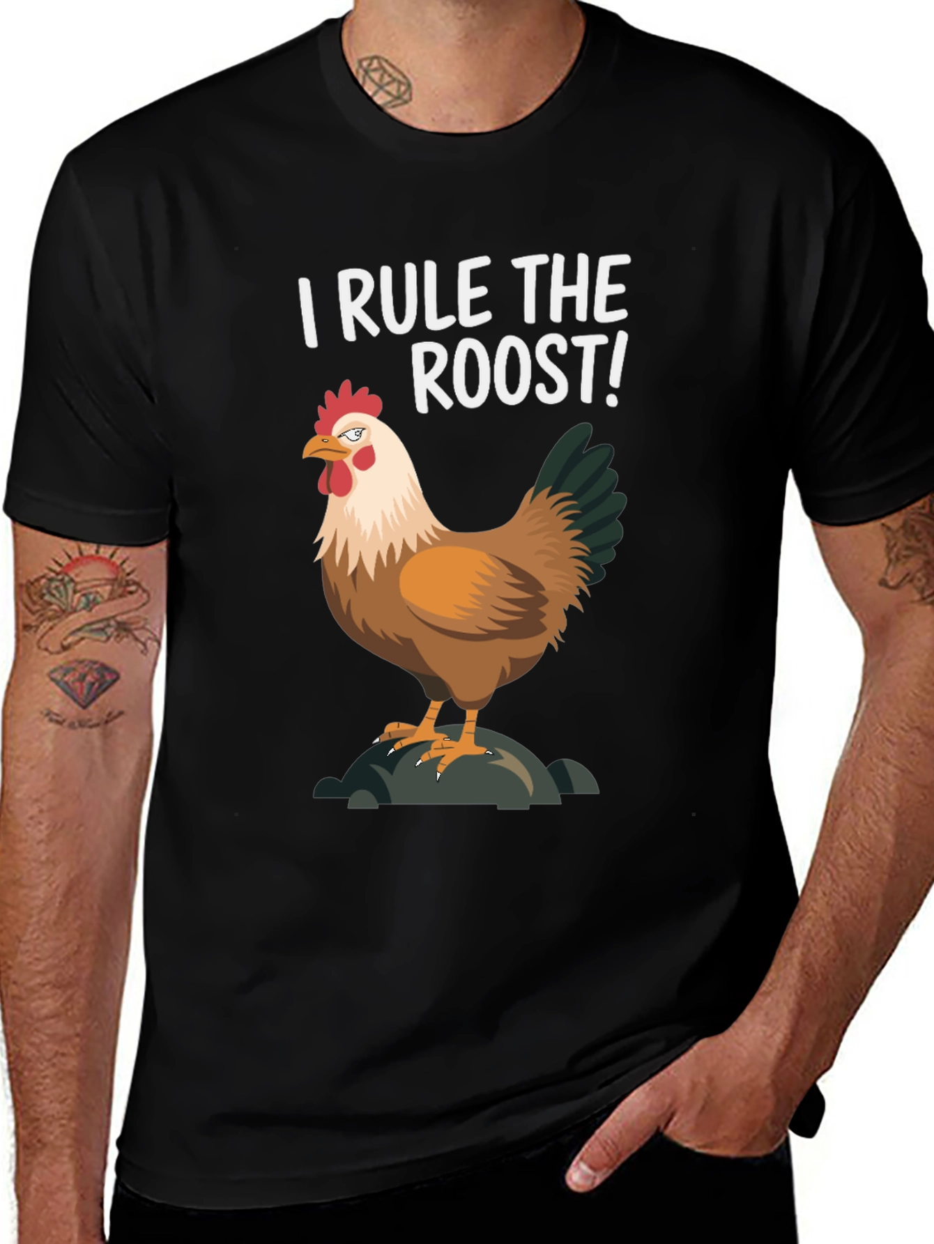 I Rule The Roost Chicken Graphic Tee